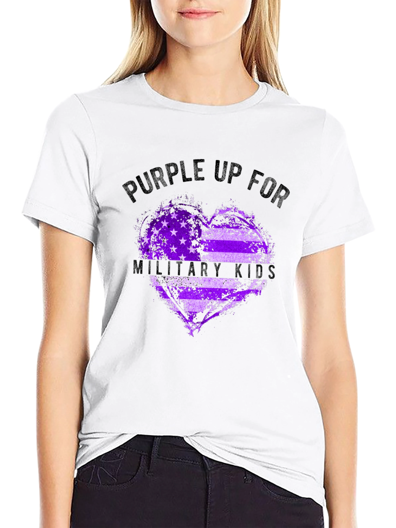 Purple Up For Military Kids T-Shirt
