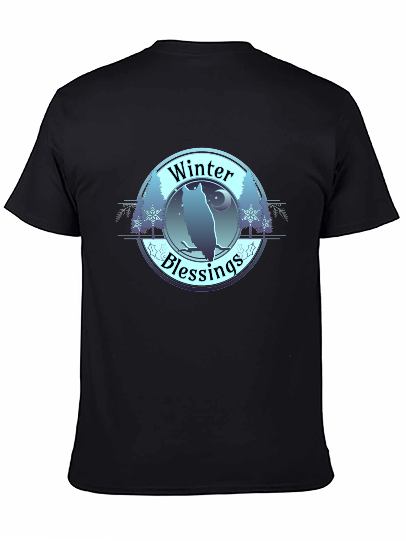 Winter Blessings Owl Graphic T-Shirt