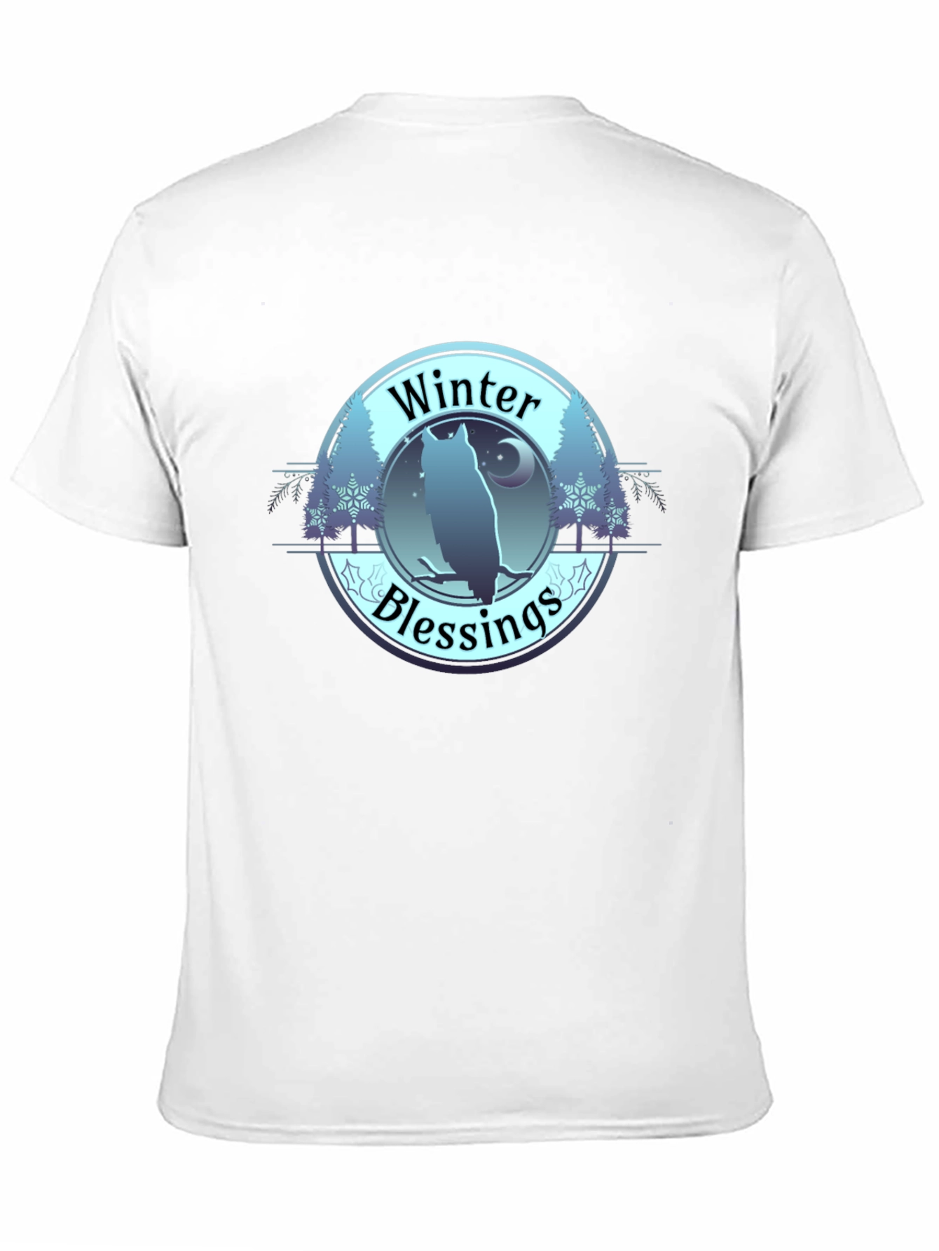 Winter Blessings Owl Graphic T-Shirt