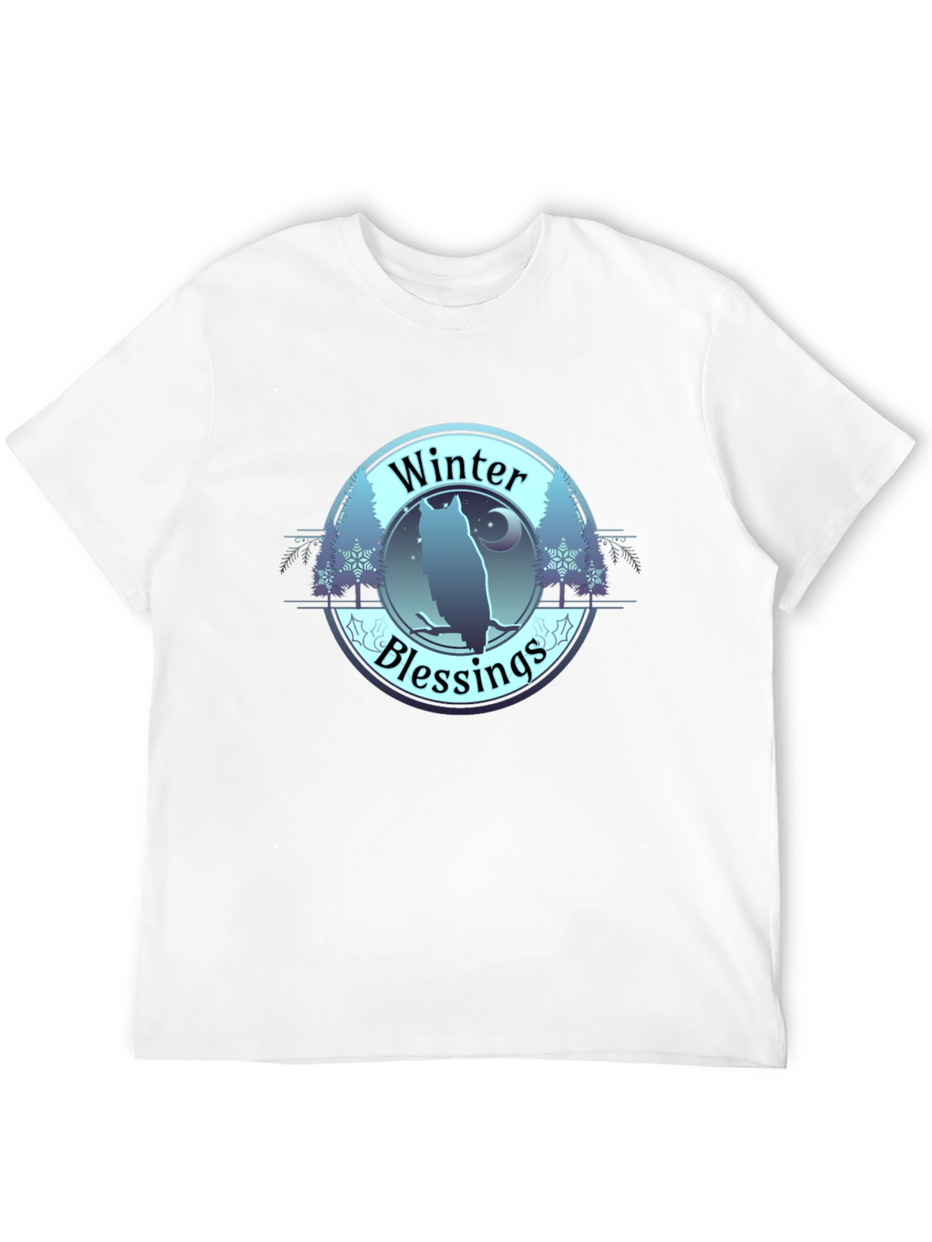 Winter Blessings Owl Graphic T-Shirt