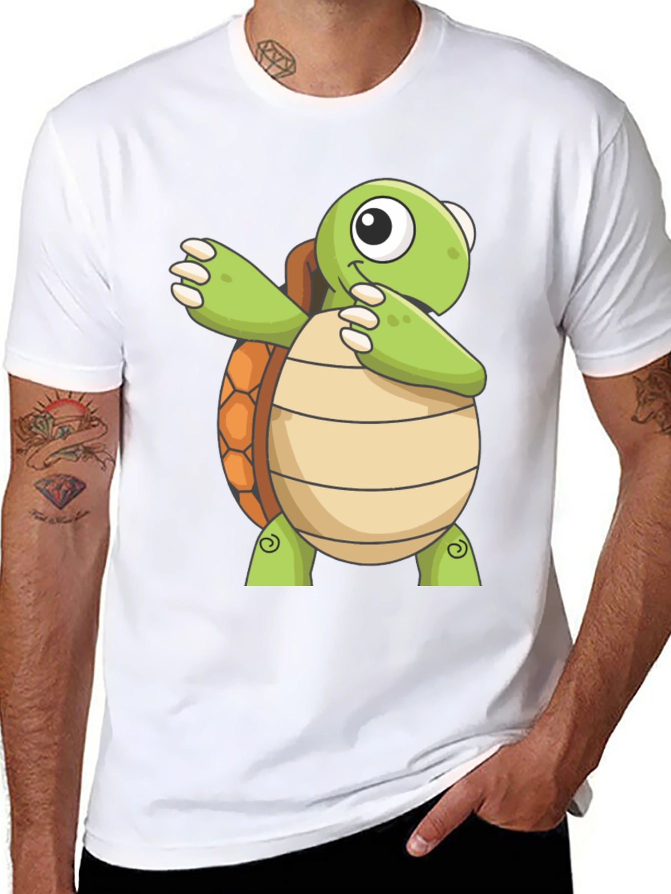 Dabbing Turtle Graphic Tee - Fun Novelty T-Shirt