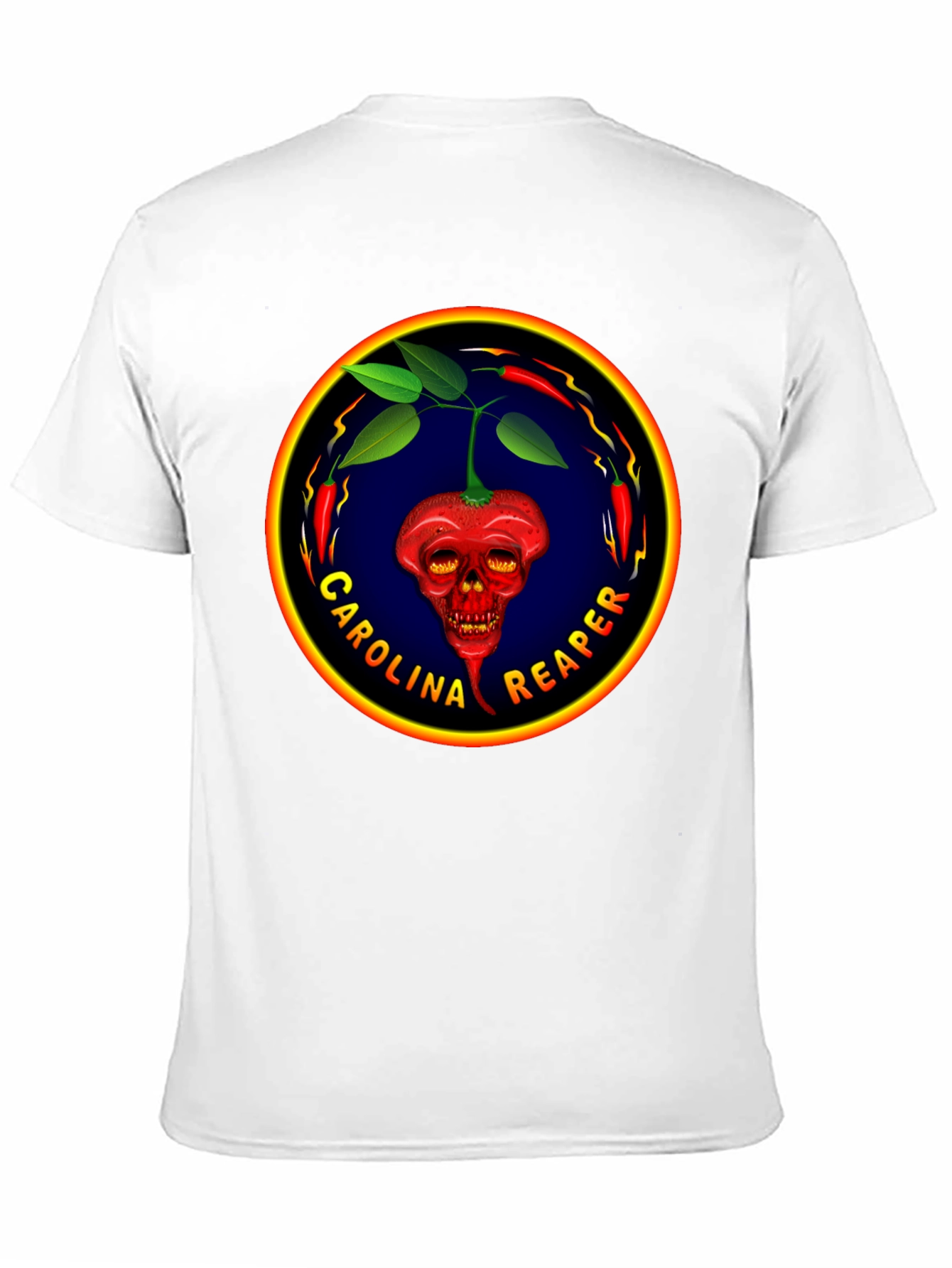 Carolina Reaper T-Shirt: Spicy Pepper Skull Design