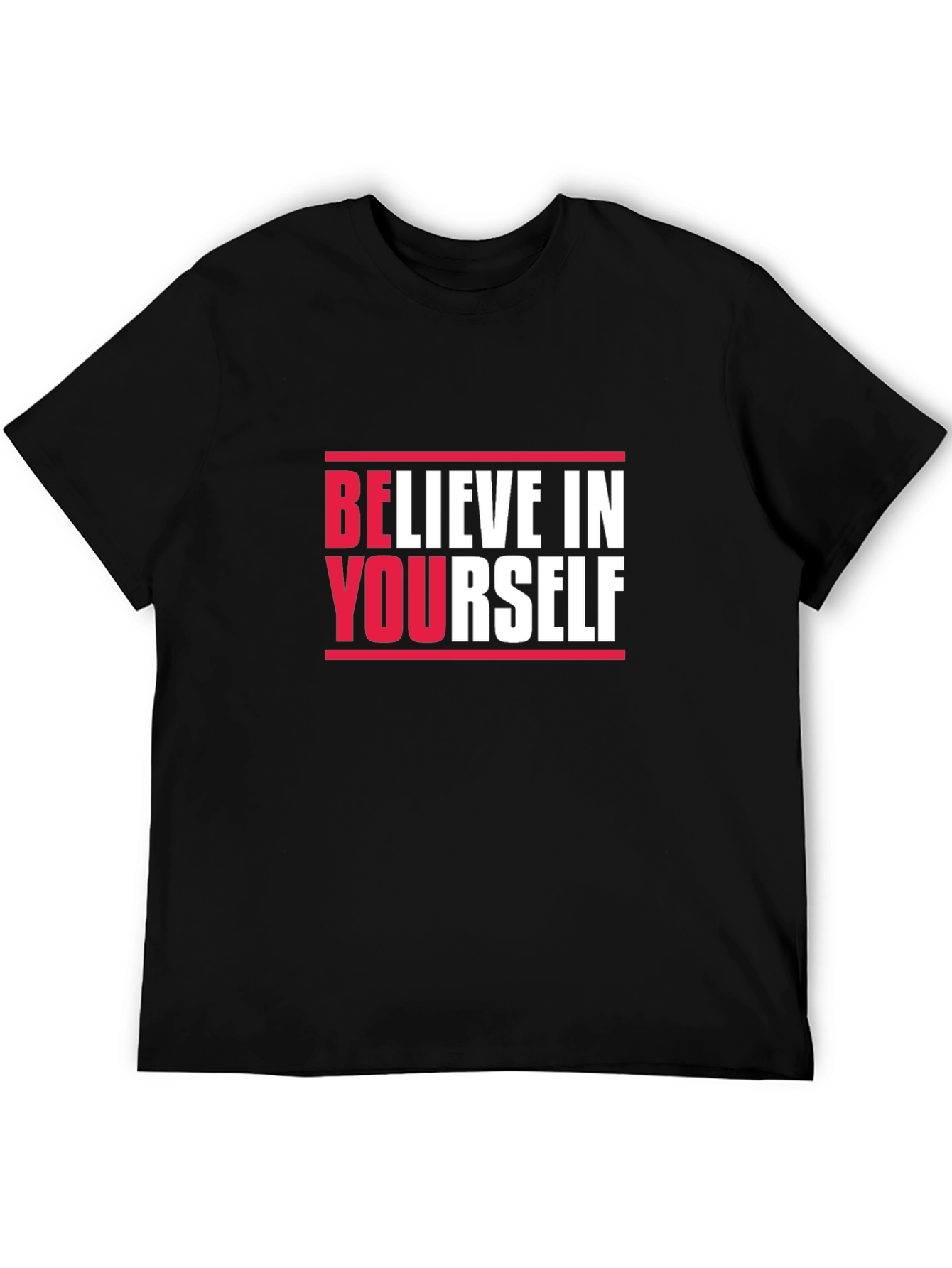 Believe In Yourself Graphic Tee - Black
