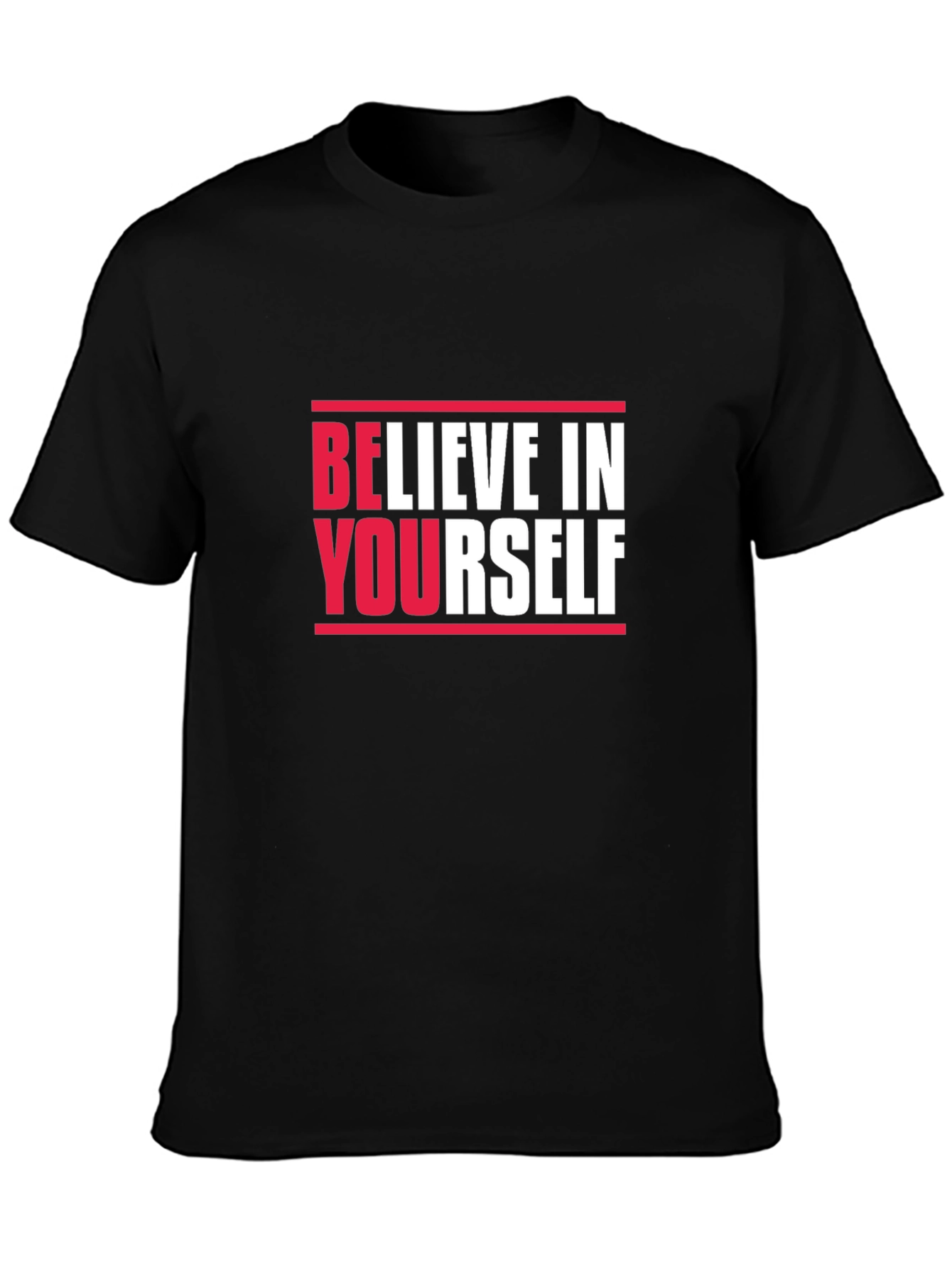 Believe In Yourself Graphic Tee - Black