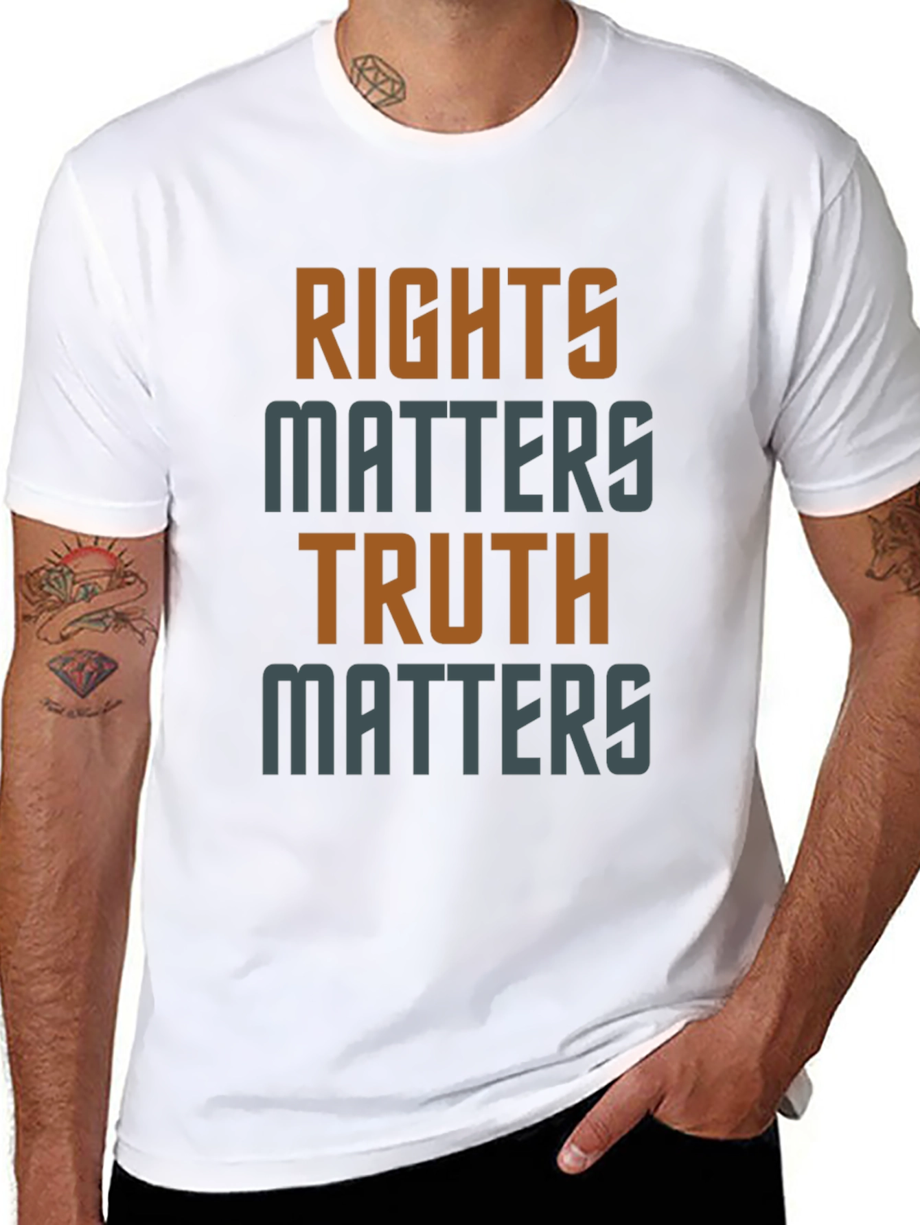 Rights and Truth Matters Graphic T-Shirt
