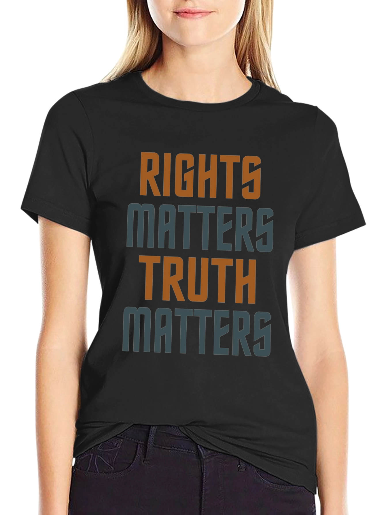 Rights and Truth Matters Graphic T-Shirt