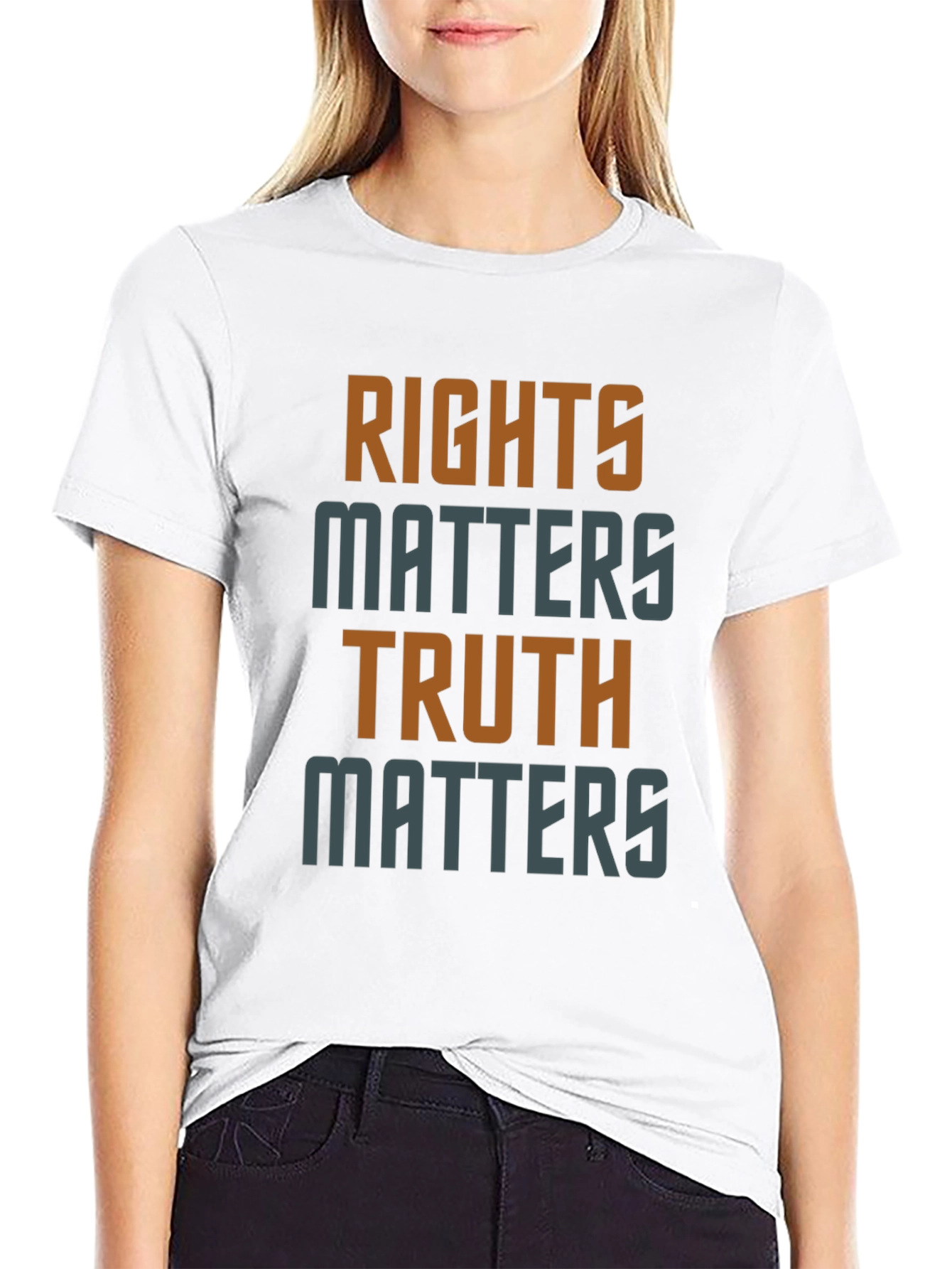 Rights and Truth Matters Graphic T-Shirt
