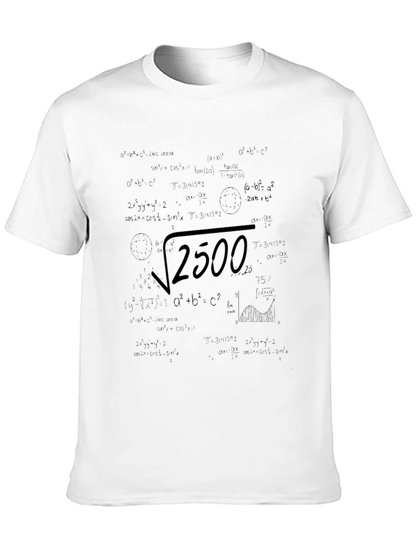 Math Equation Graphic Print T-Shirt