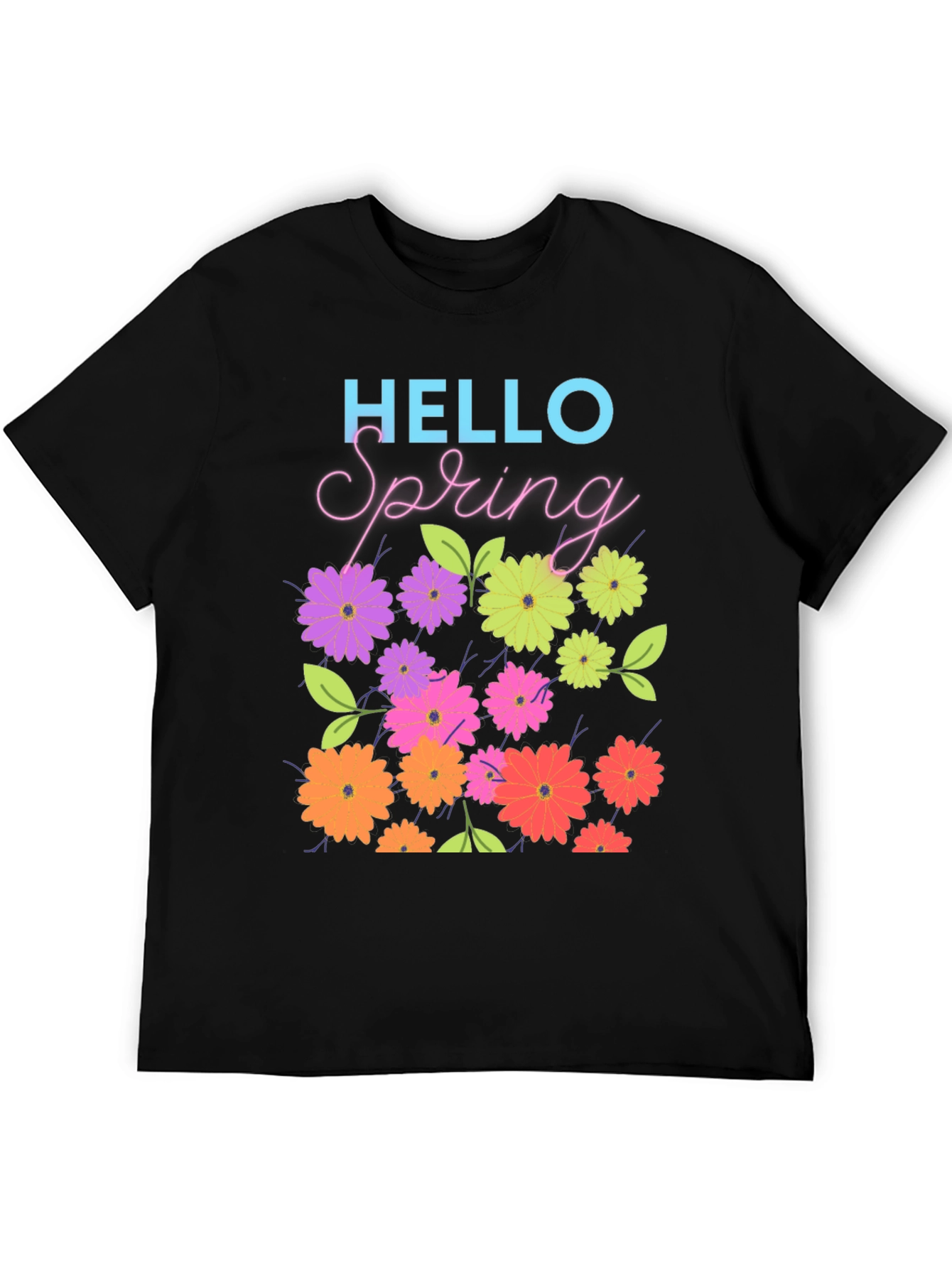 Hello Spring Floral Graphic Tee