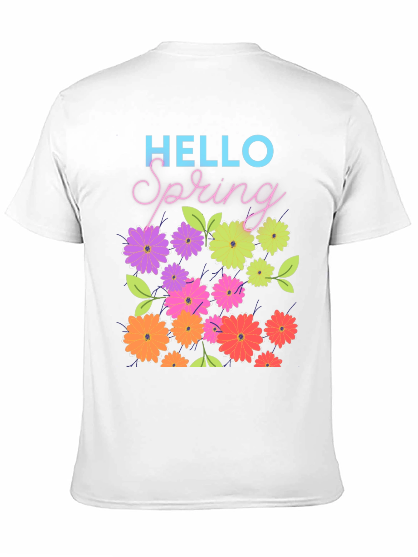 Hello Spring Floral Graphic Tee