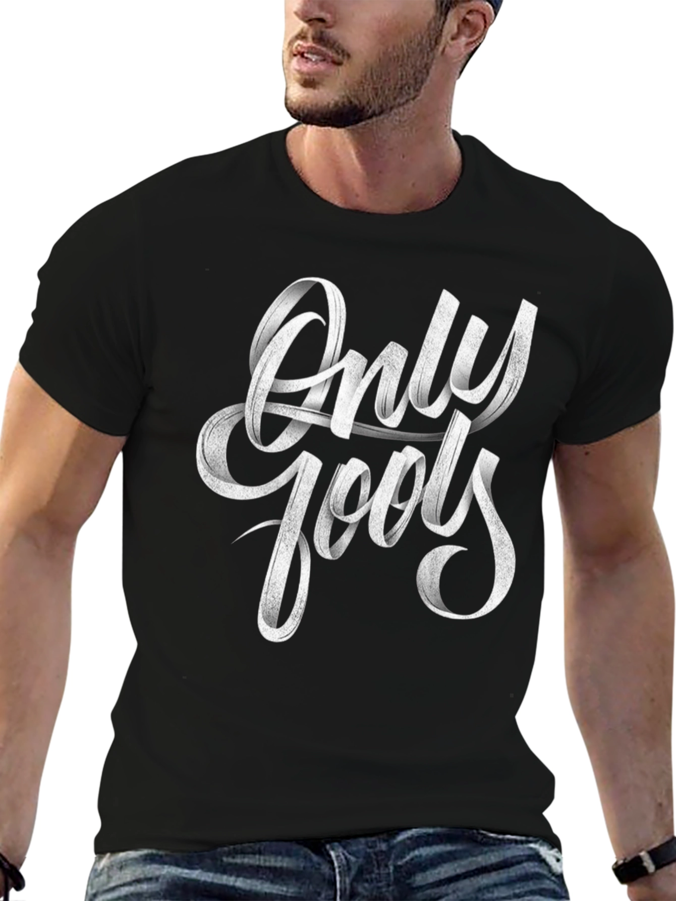 Only Fools Graphic Print Black T-Shirt