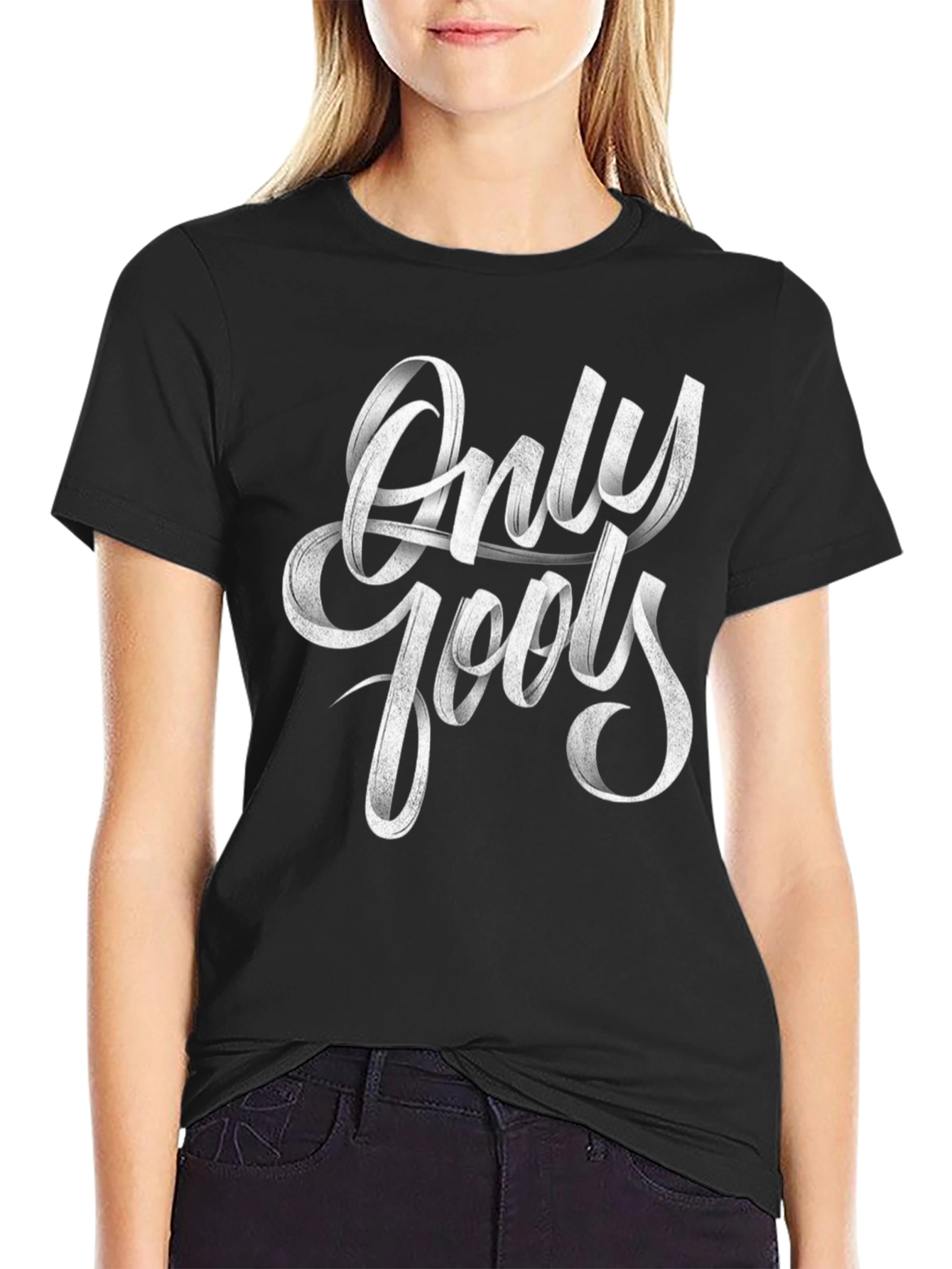 Only Fools Graphic Print Black T-Shirt