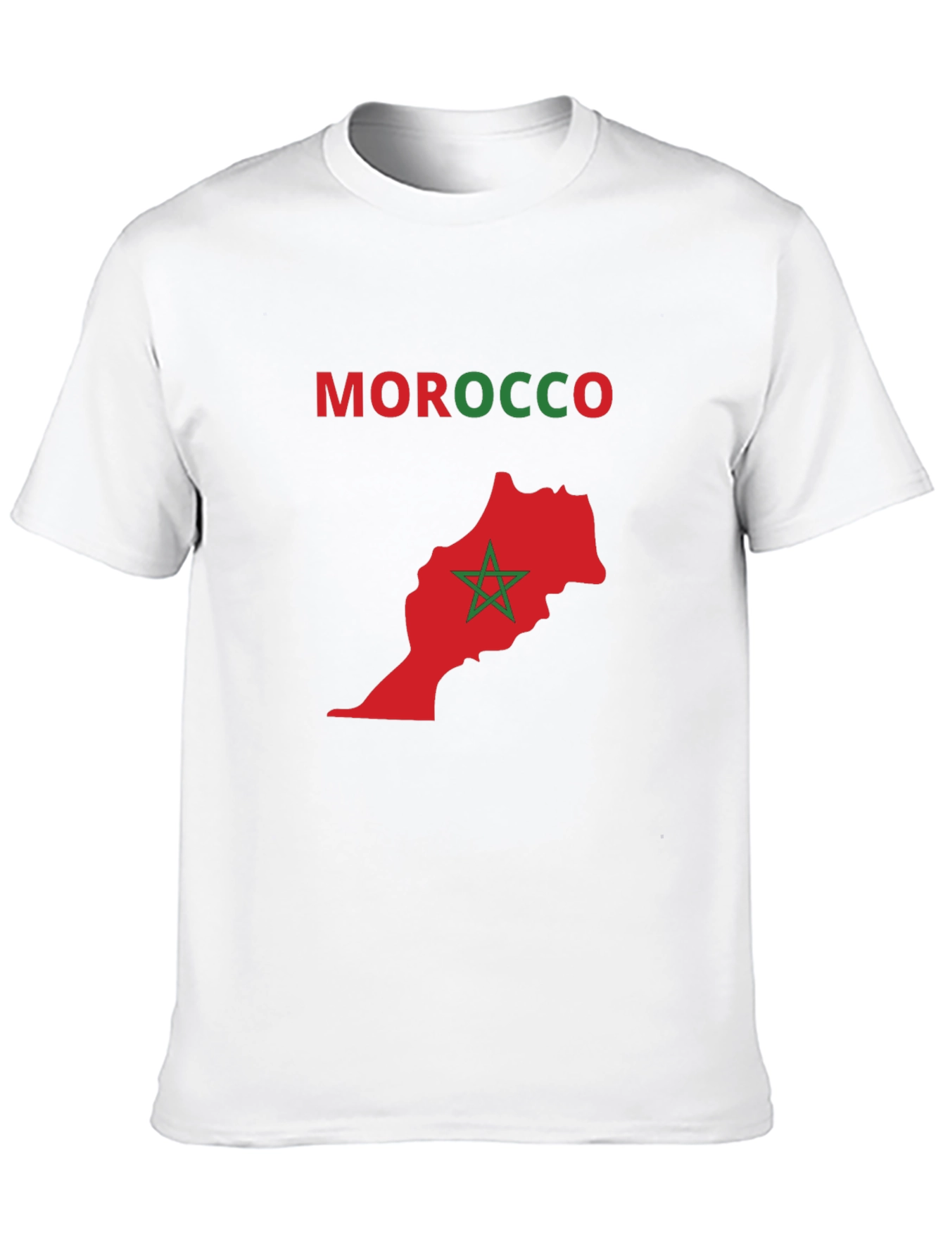 Morocco Map T-Shirt - National Pride Tee