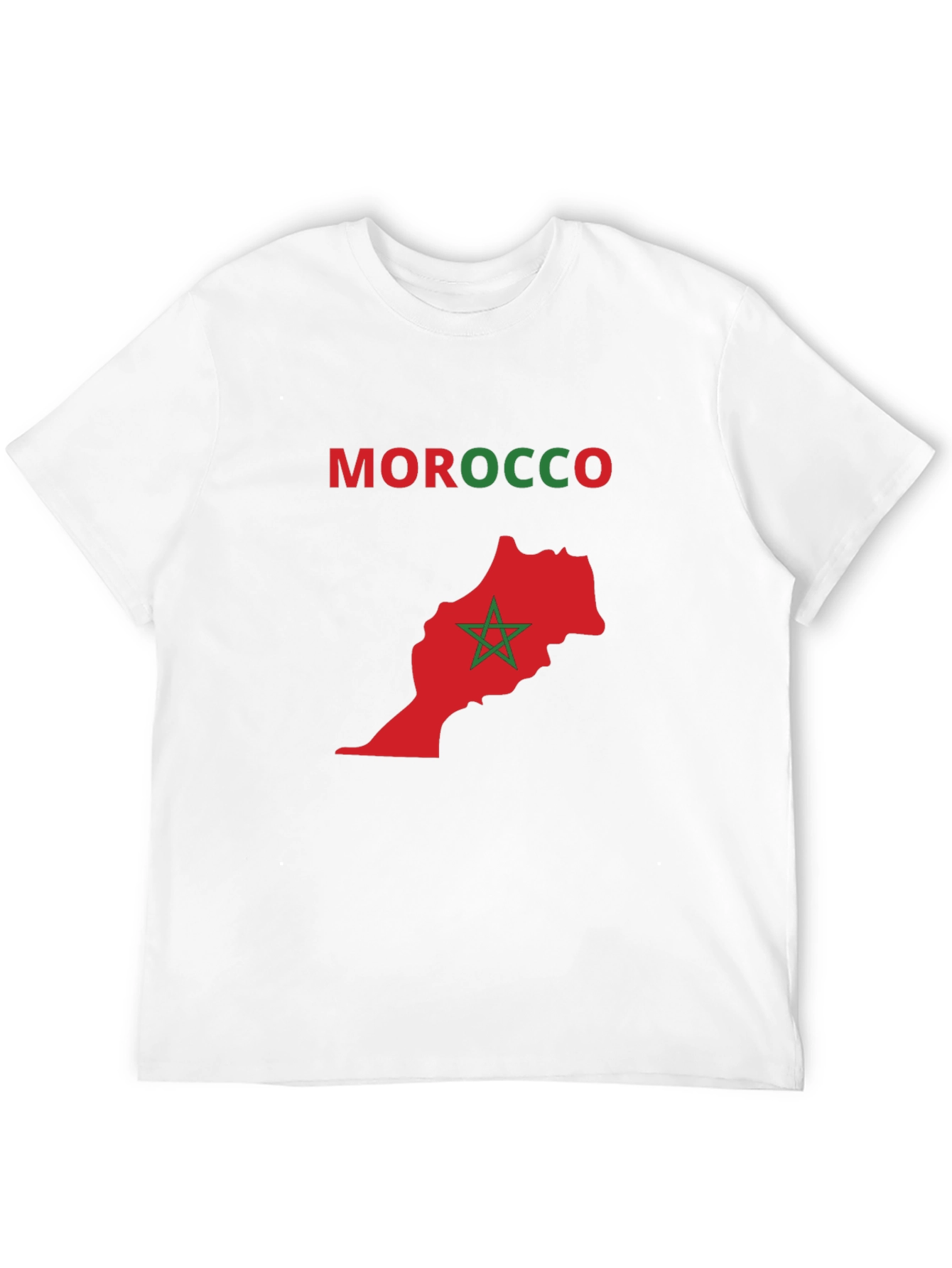 Morocco Map T-Shirt - National Pride Tee