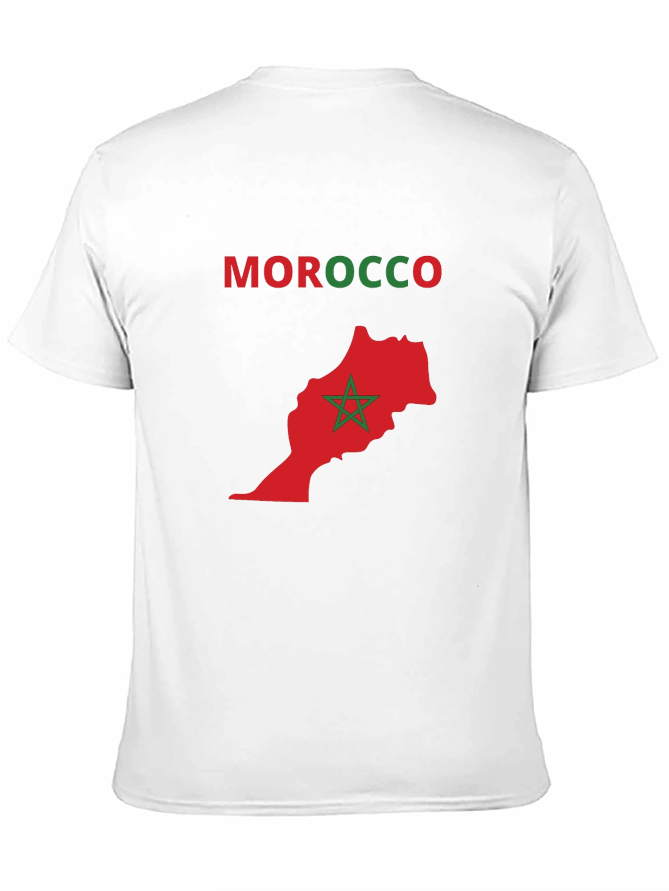 Morocco Map T-Shirt - National Pride Tee