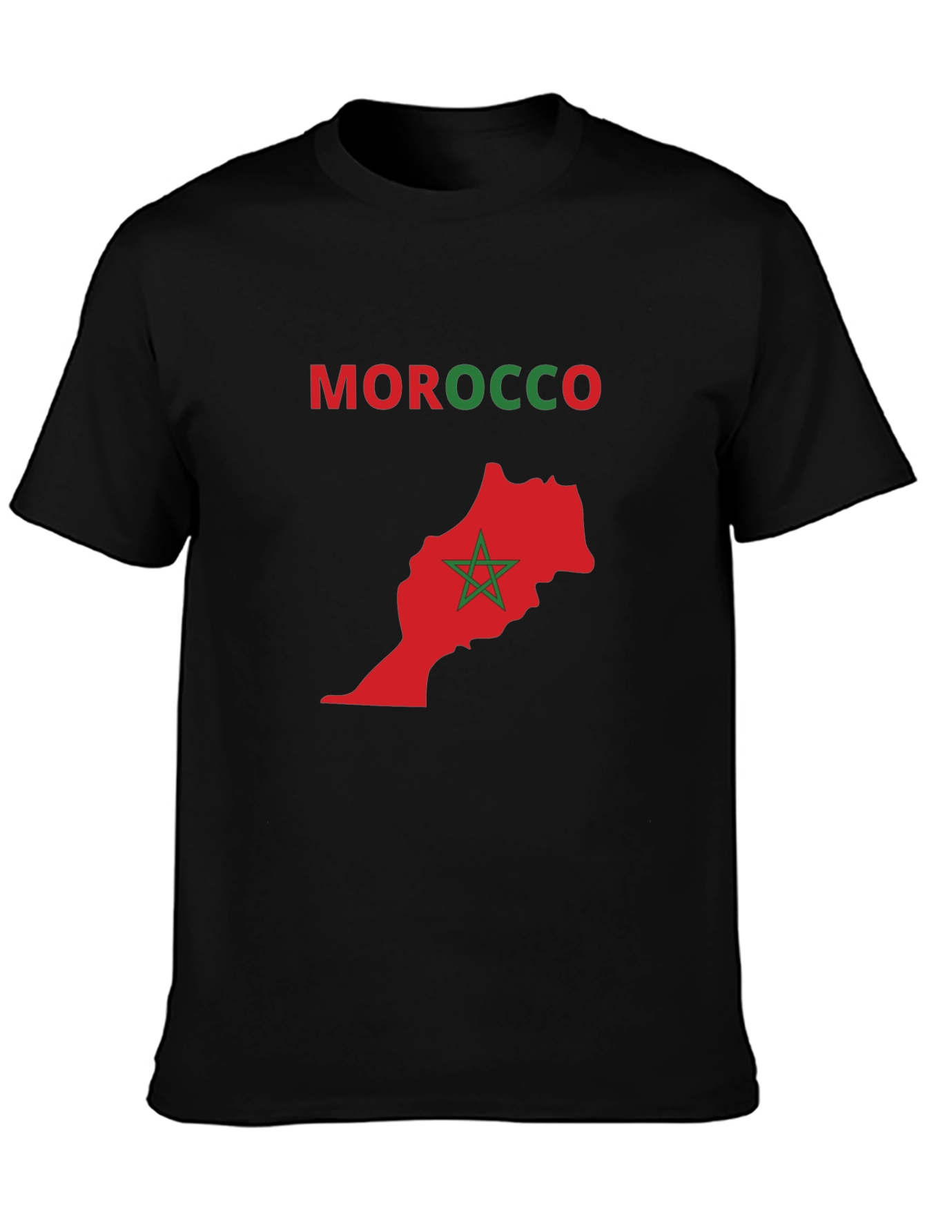 Morocco Map T-Shirt - National Pride Tee