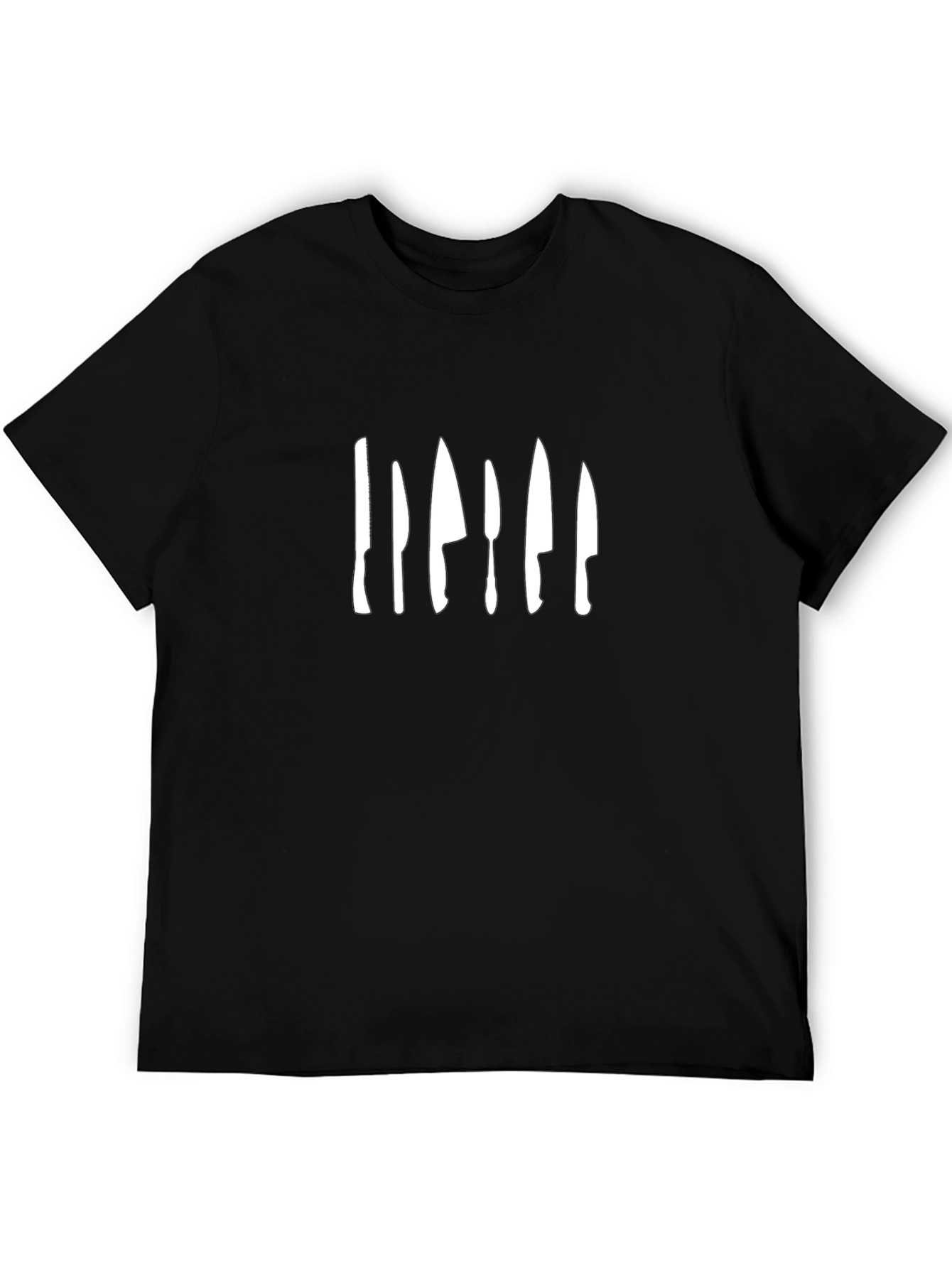 Chefs Knife Set Graphic T-Shirt - Black