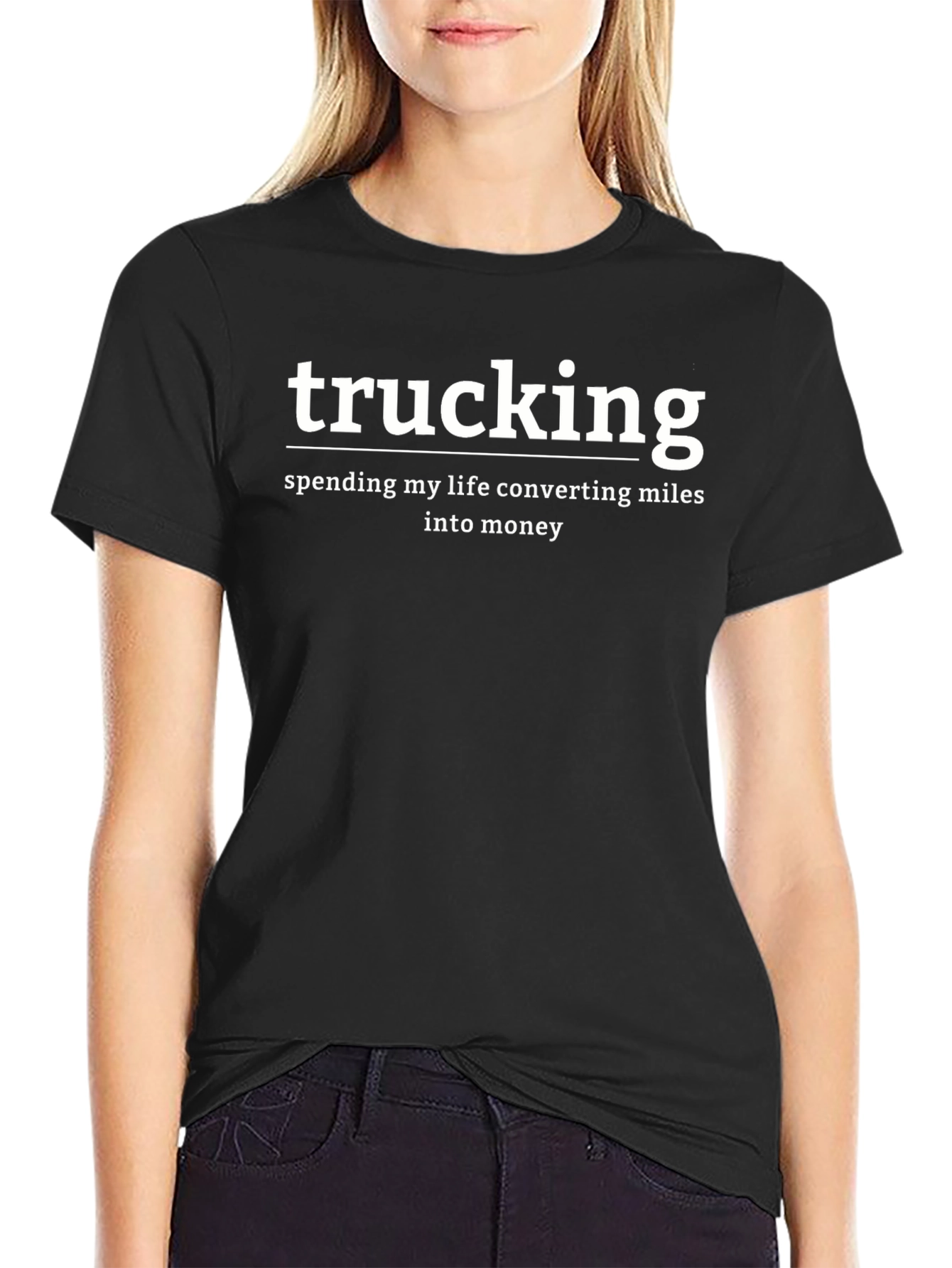 Trucking: Converting Miles to Money Graphic T-Shirt