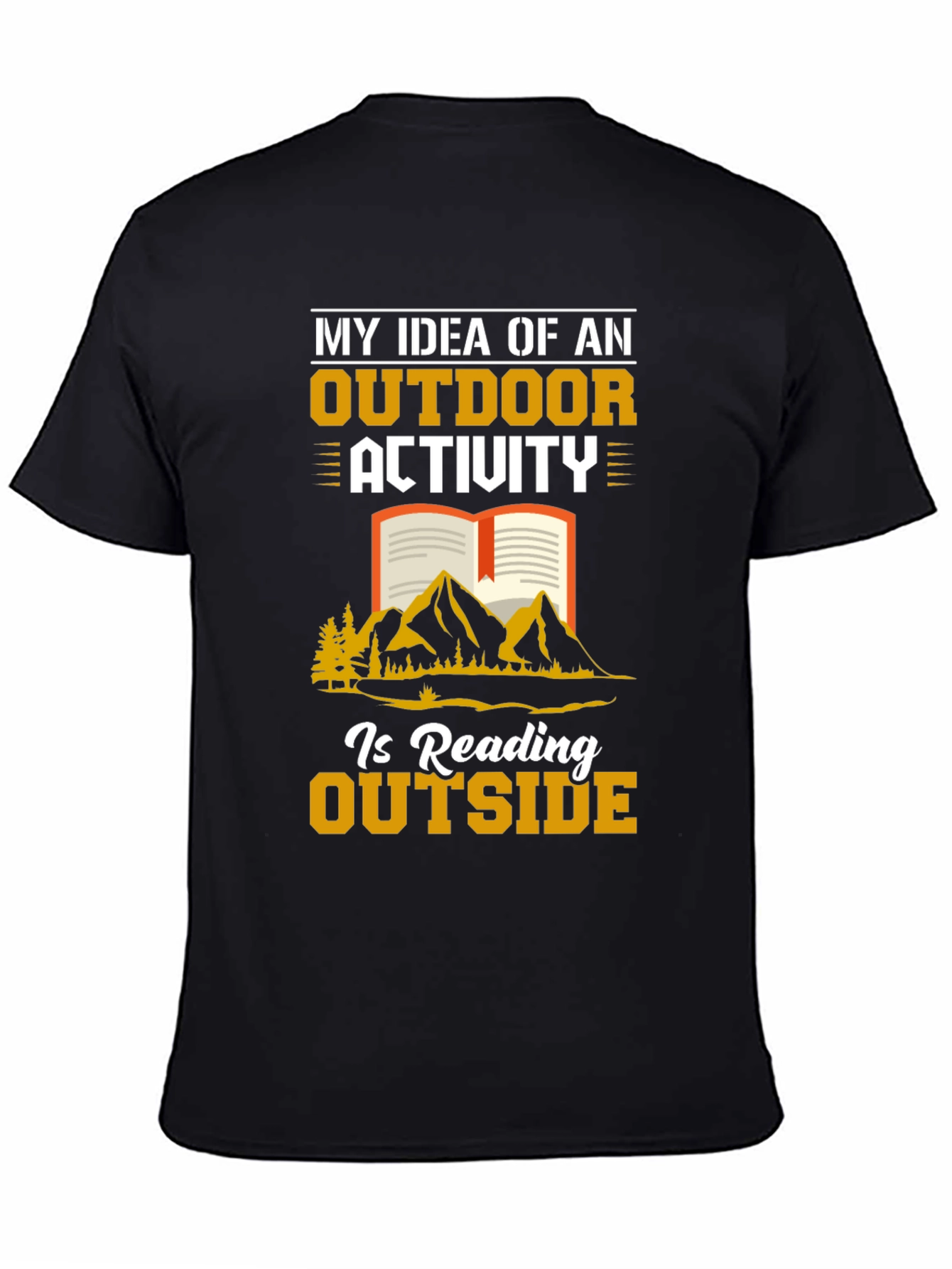 Reading Outside T-Shirt Outdoor Activity