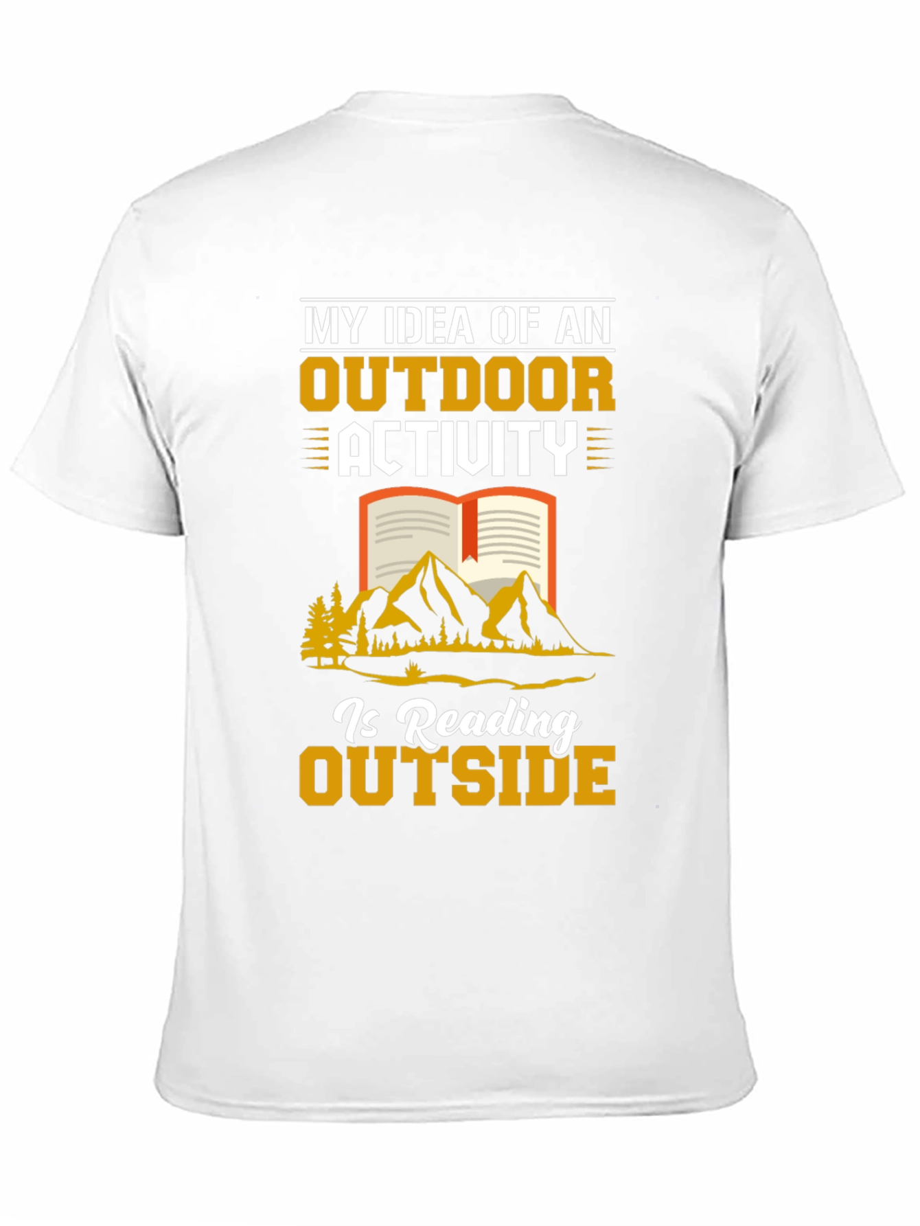 Reading Outside T-Shirt Outdoor Activity