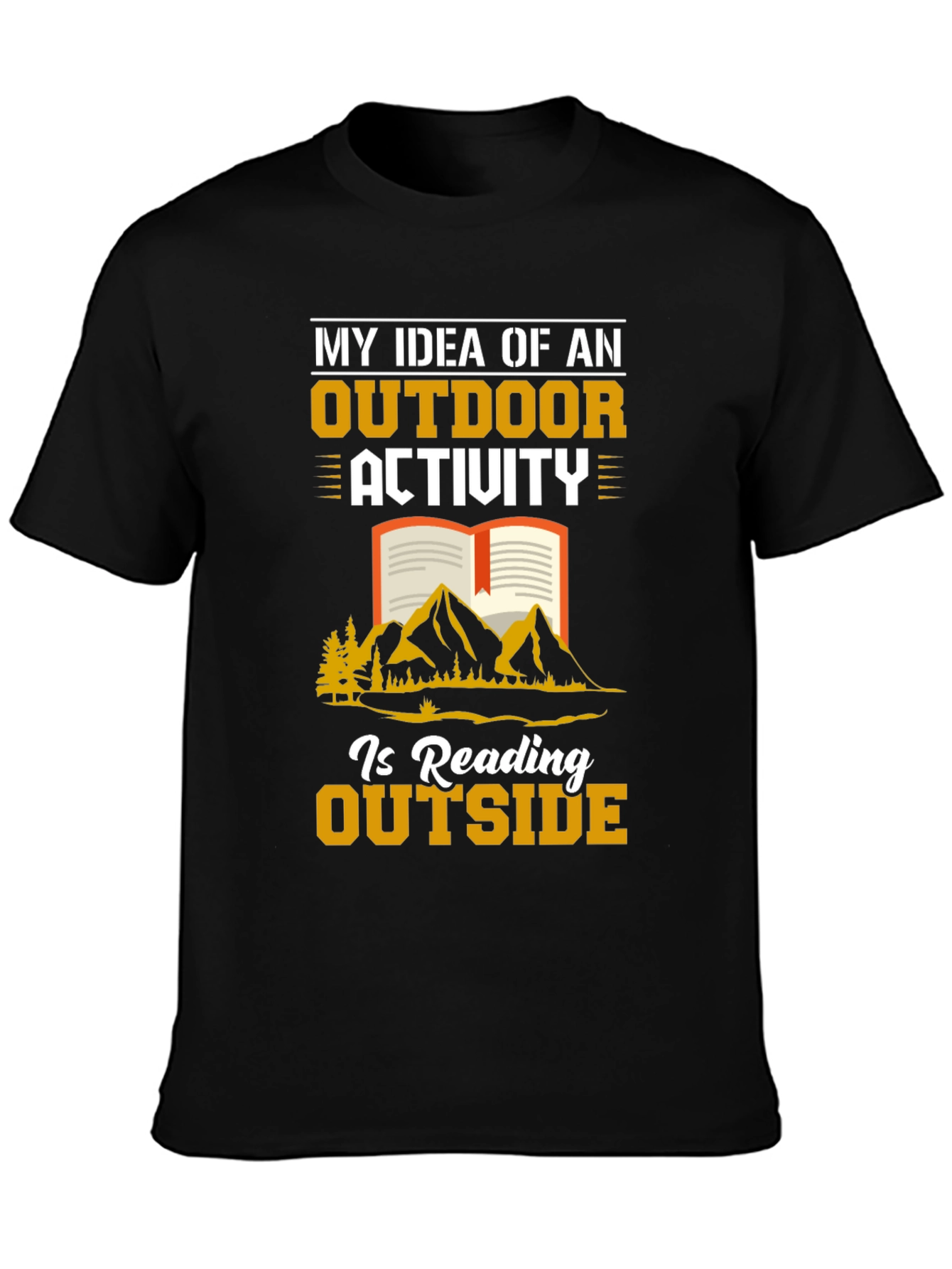 Reading Outside T-Shirt Outdoor Activity