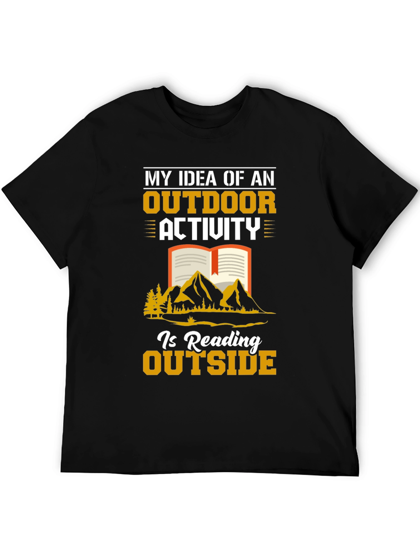 Reading Outside T-Shirt Outdoor Activity