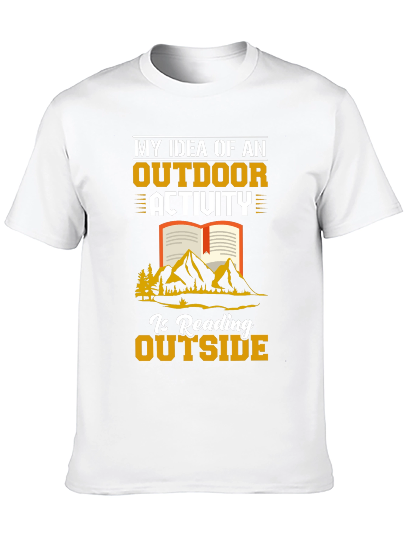 Reading Outside T-Shirt Outdoor Activity