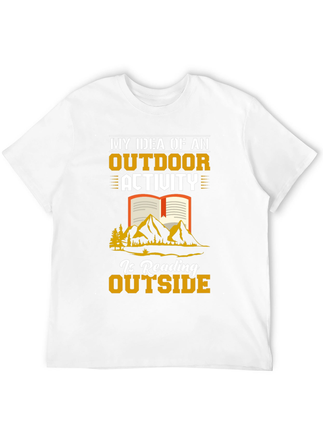 Reading Outside T-Shirt Outdoor Activity
