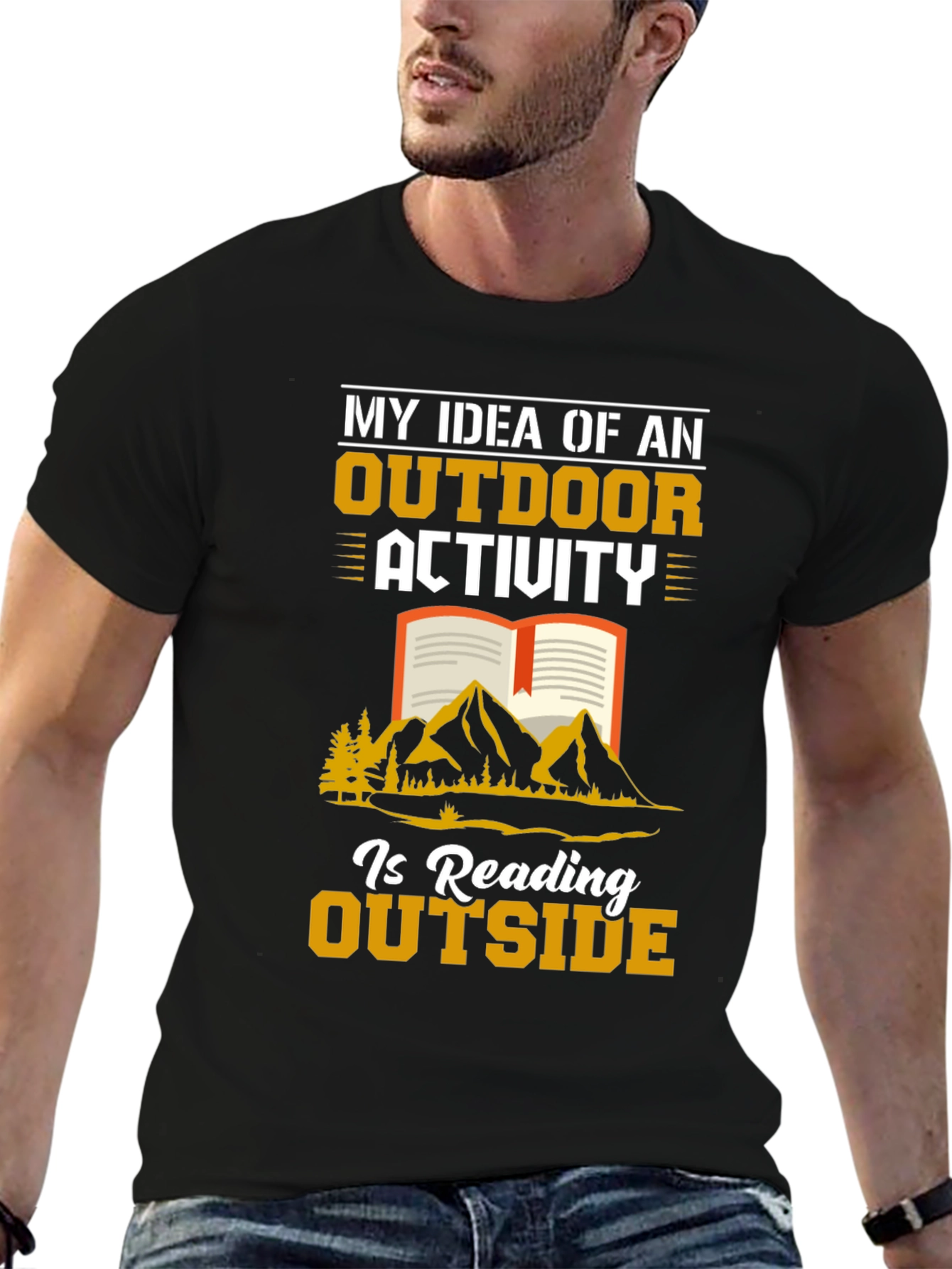 Reading Outside T-Shirt Outdoor Activity