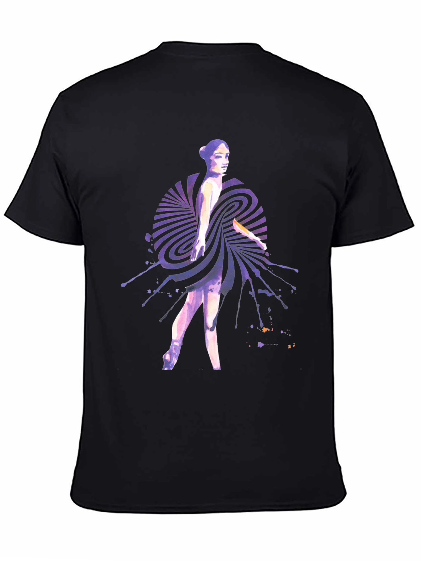 Abstract Ballerina Graphic Tee - Unique Design