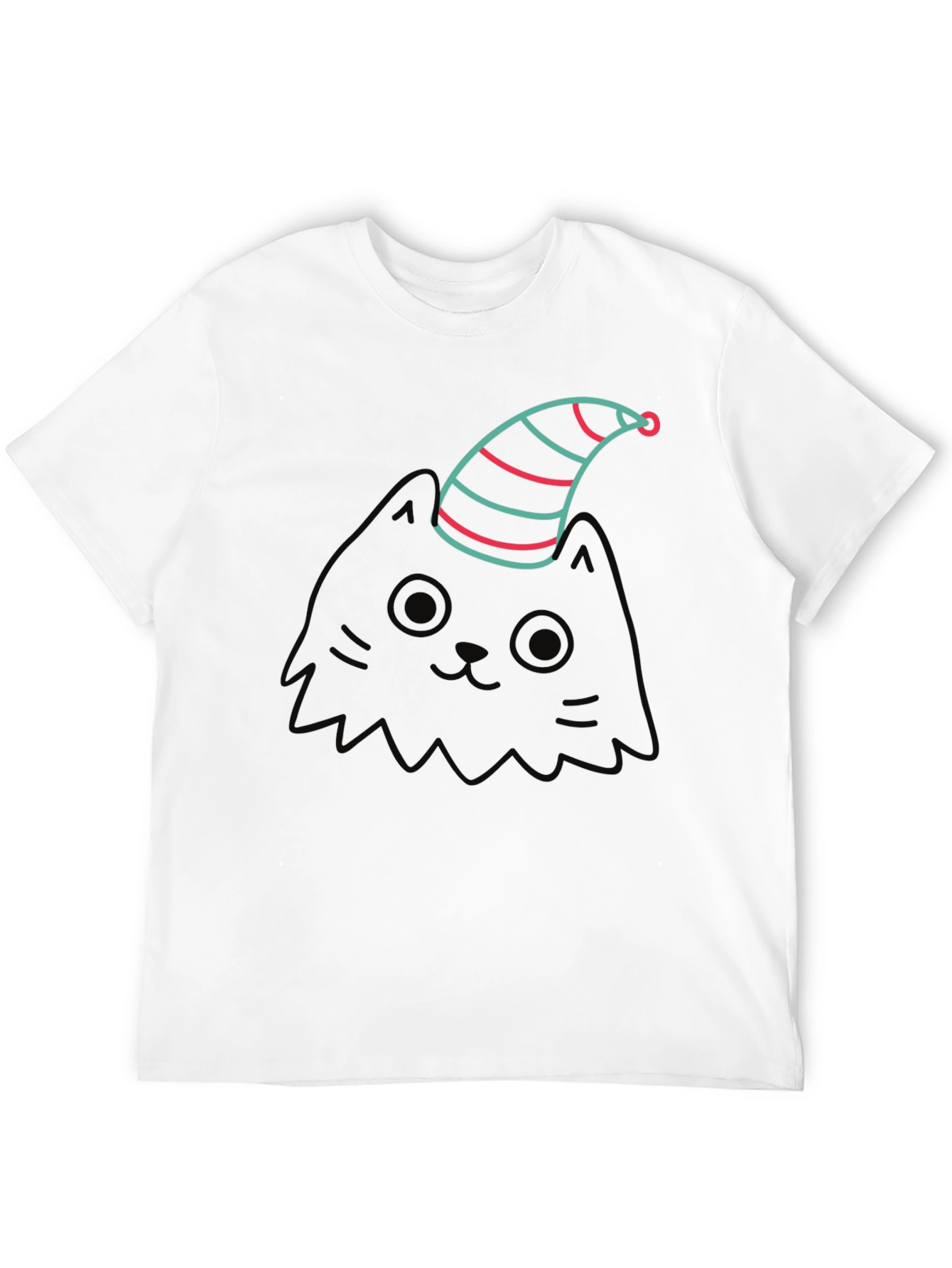Cat in a Hat Graphic Tee - Black