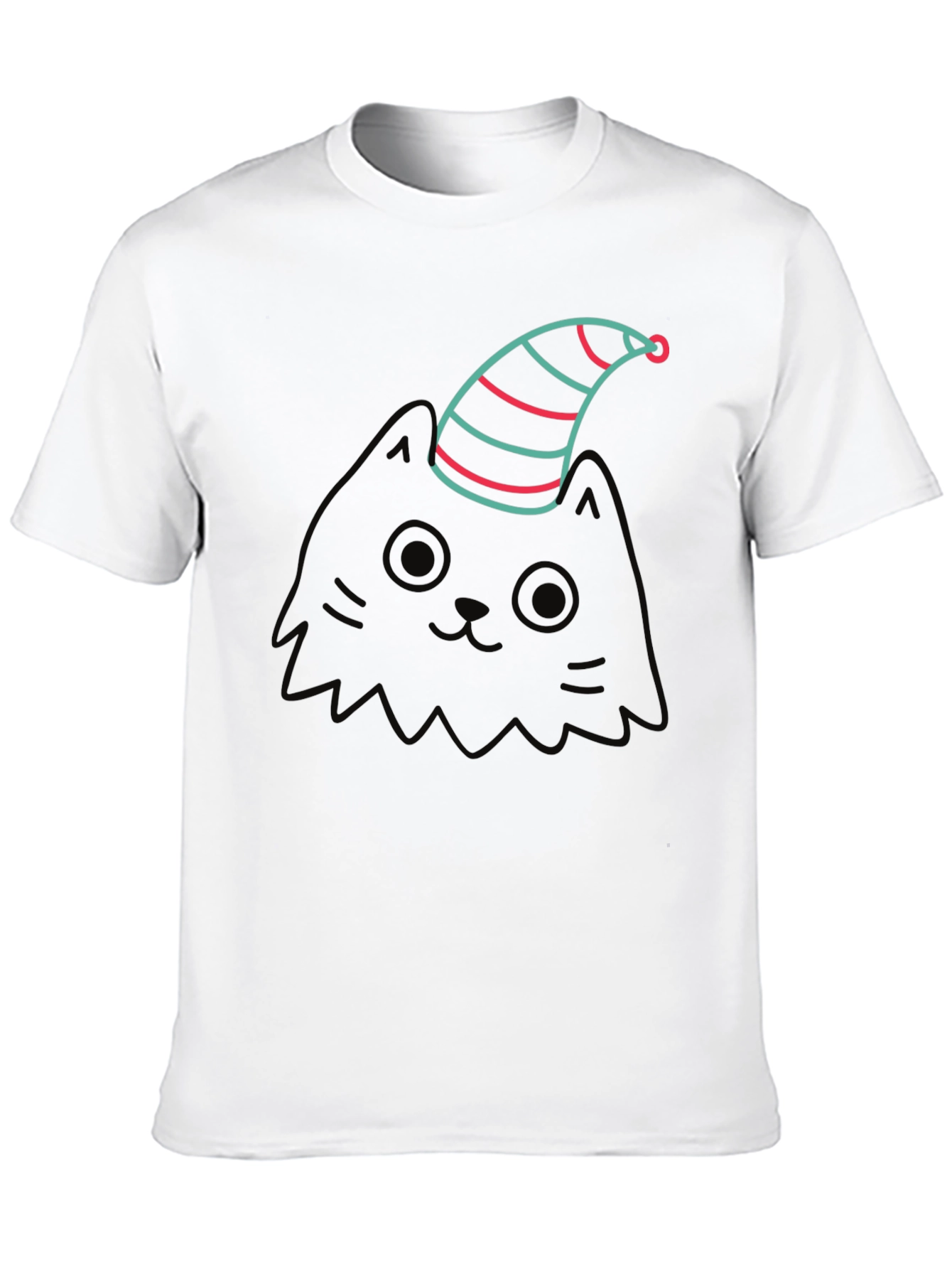 Cat in a Hat Graphic Tee - Black