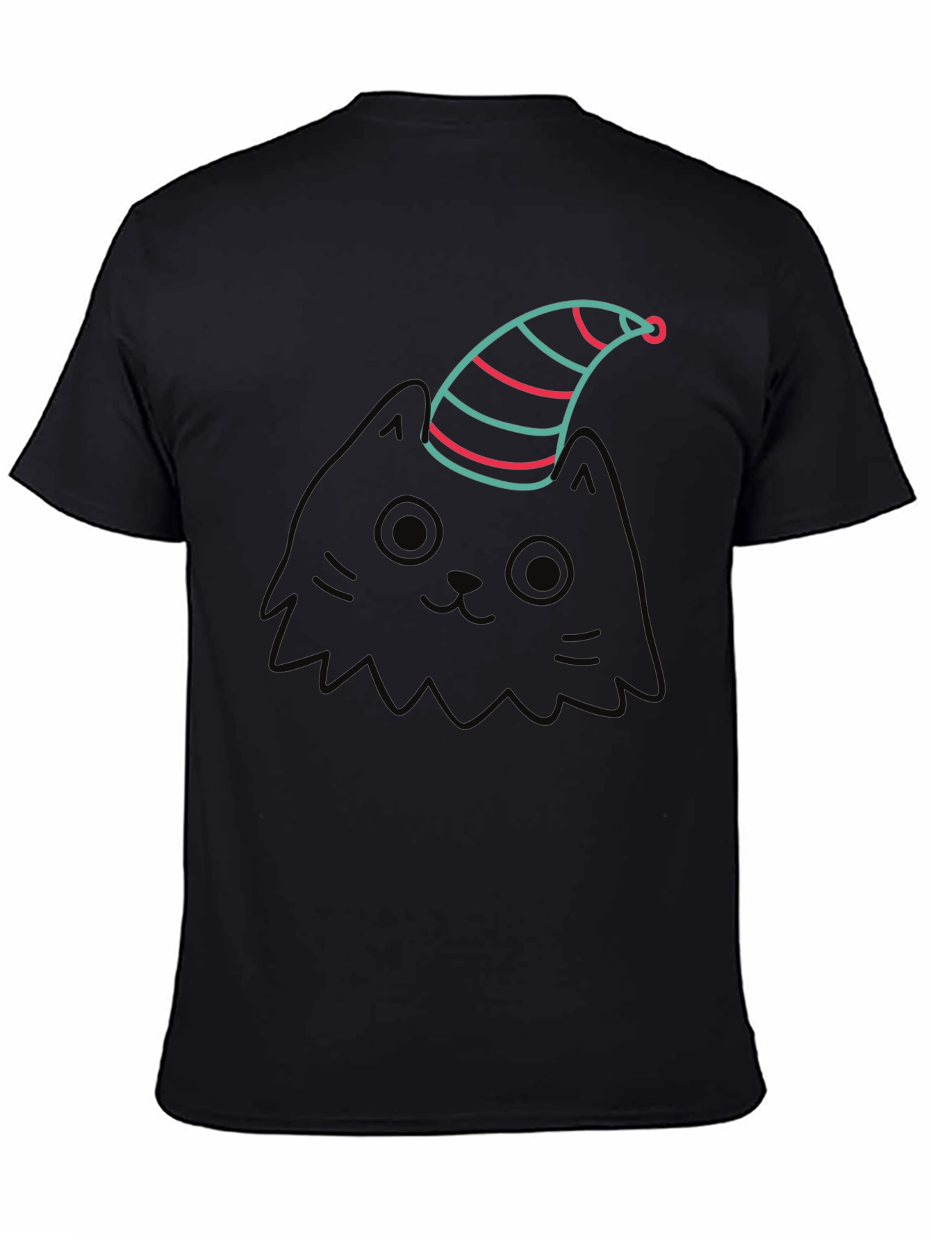 Cat in a Hat Graphic Tee - Black