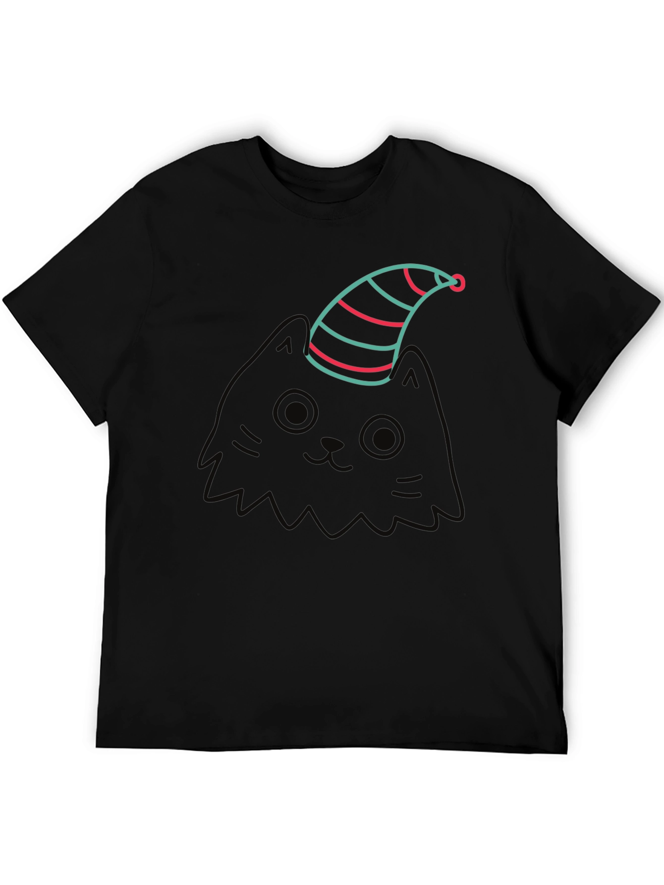 Cat in a Hat Graphic Tee - Black