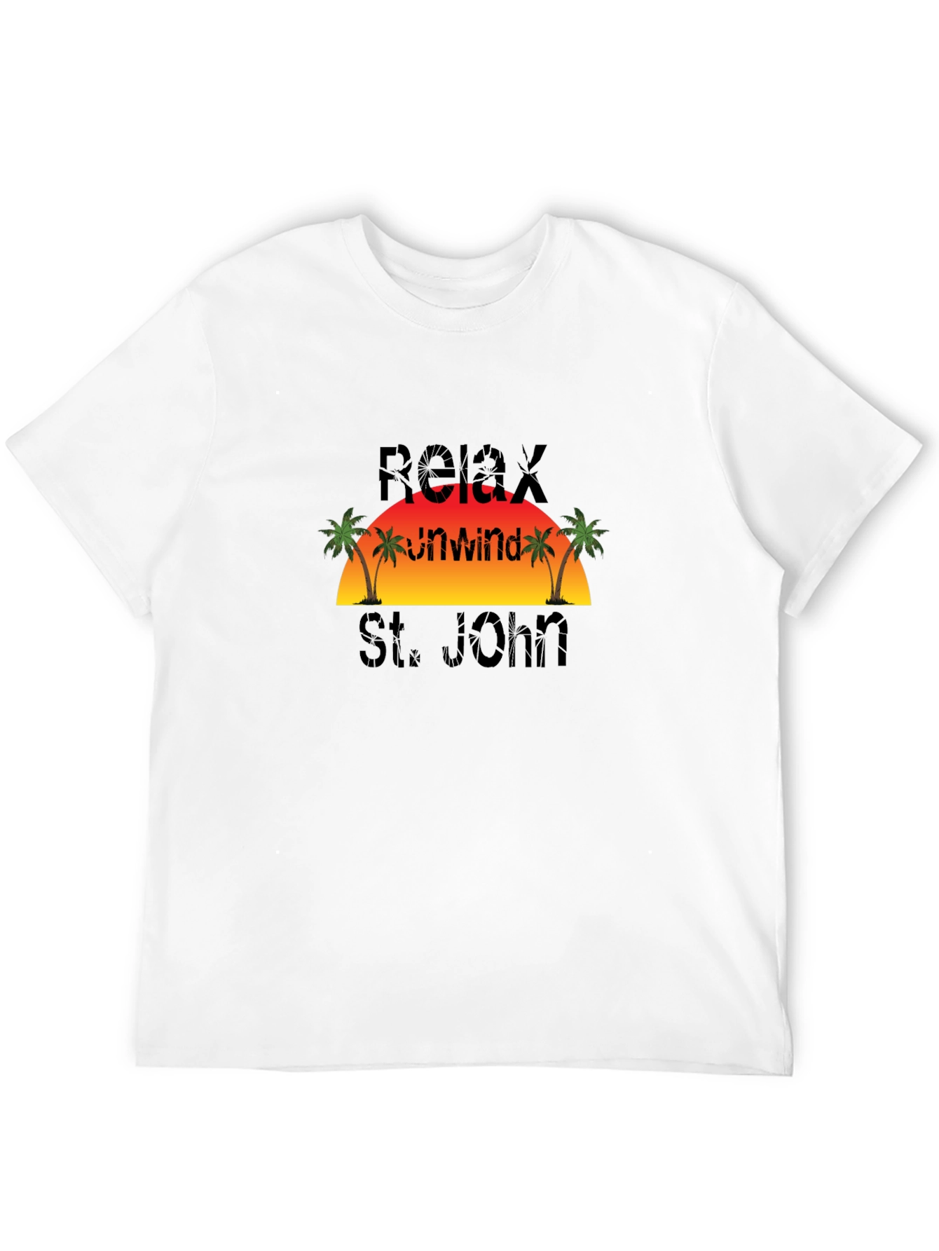 Relax Unwind St. John Black T-Shirt