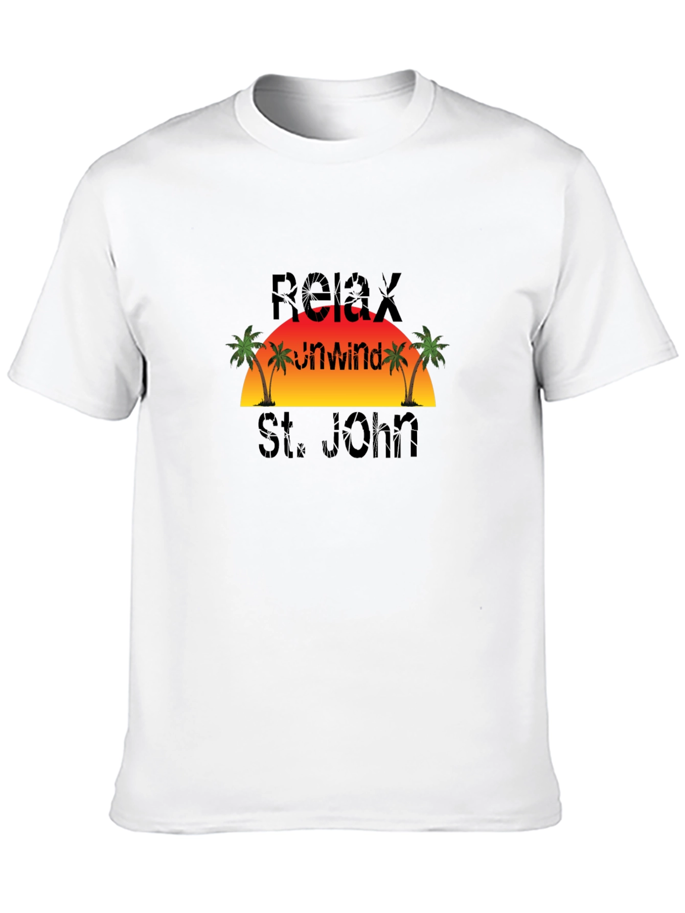 Relax Unwind St. John Black T-Shirt