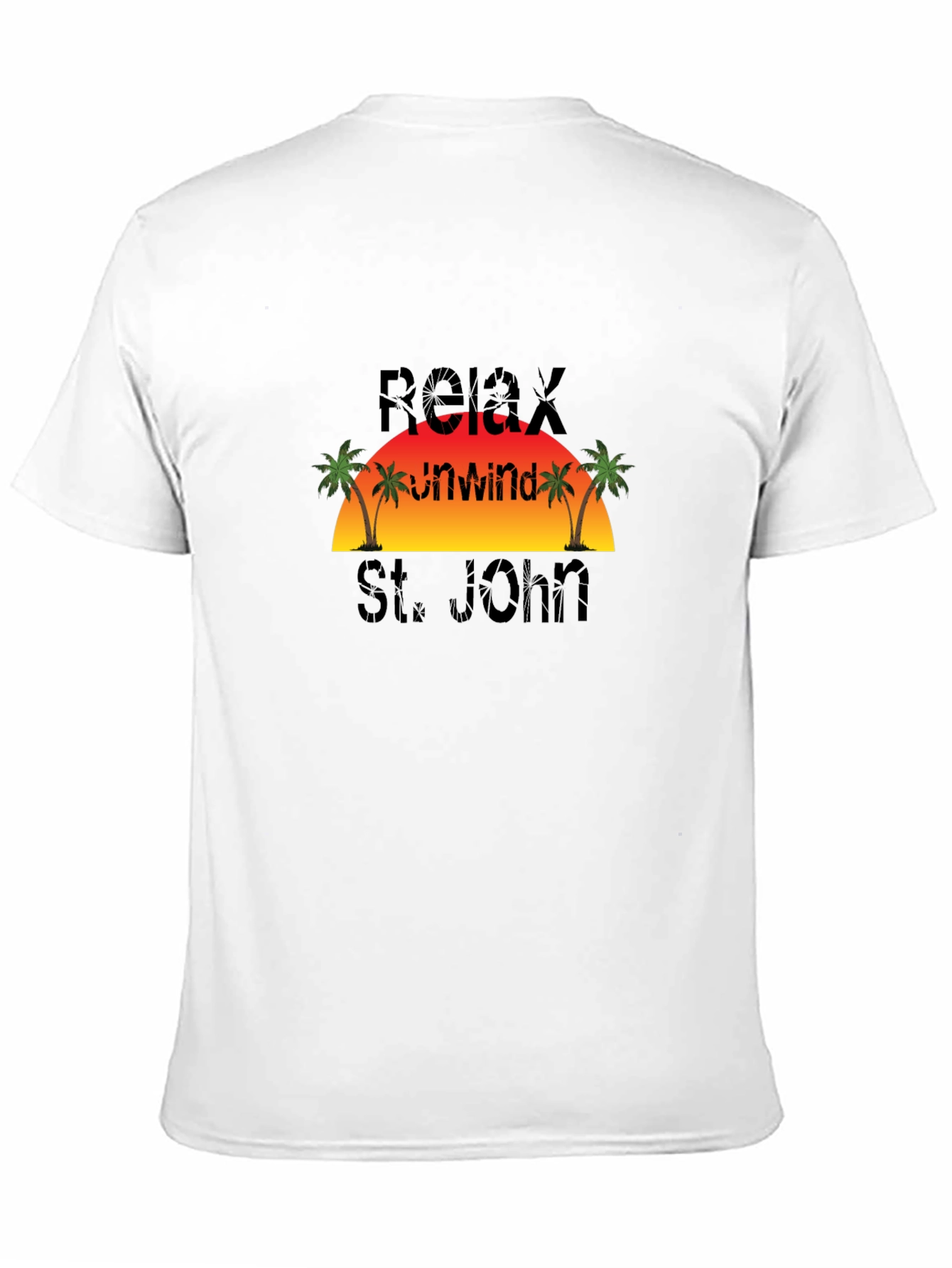 Relax Unwind St. John Black T-Shirt
