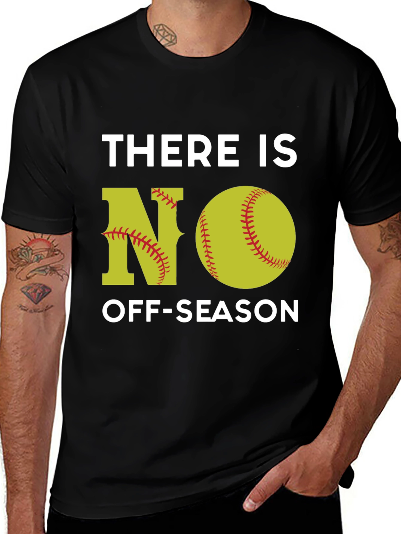 There is NO Off-Season Softball Graphic T-Shirt