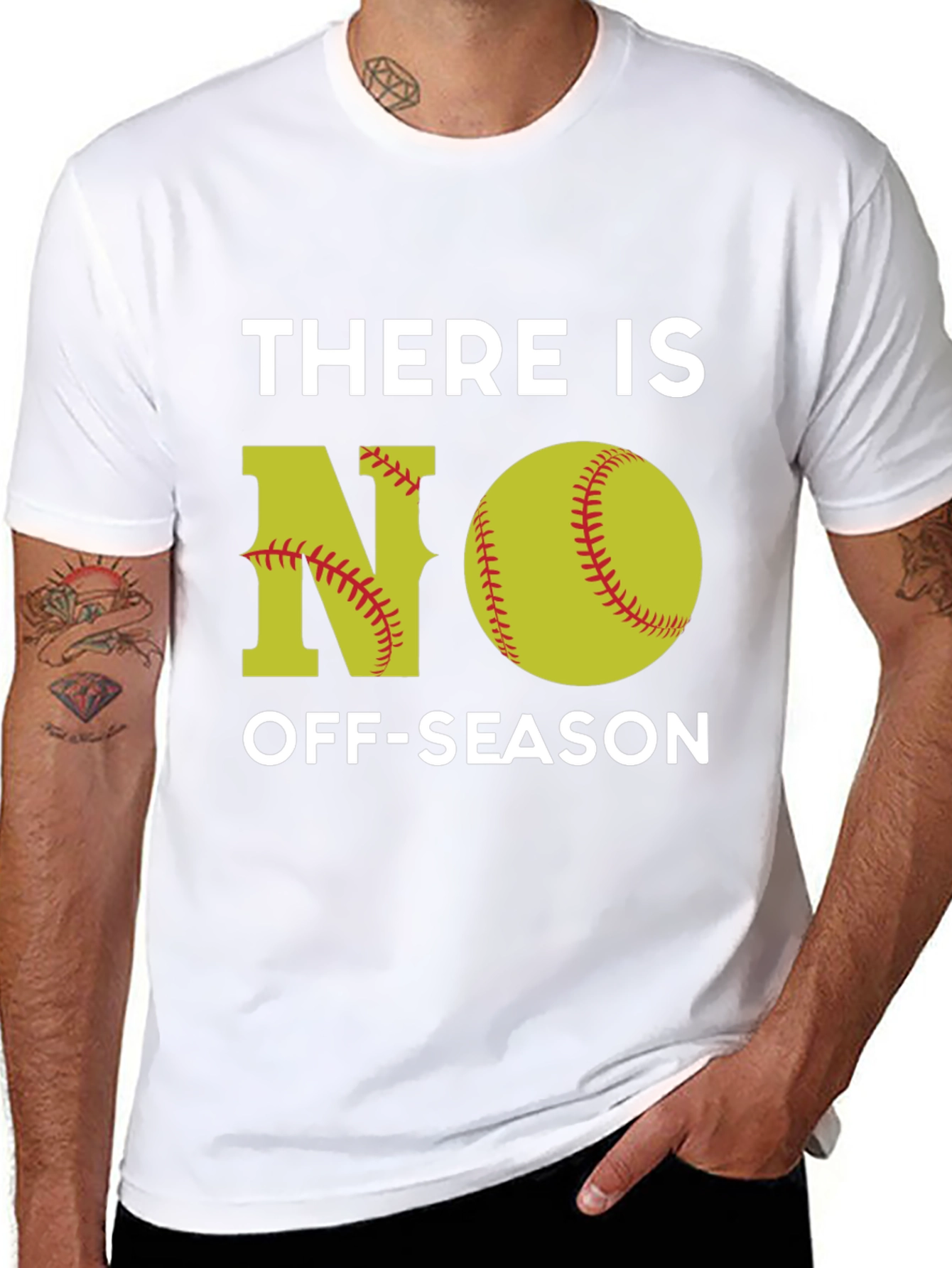 There is NO Off-Season Softball Graphic T-Shirt