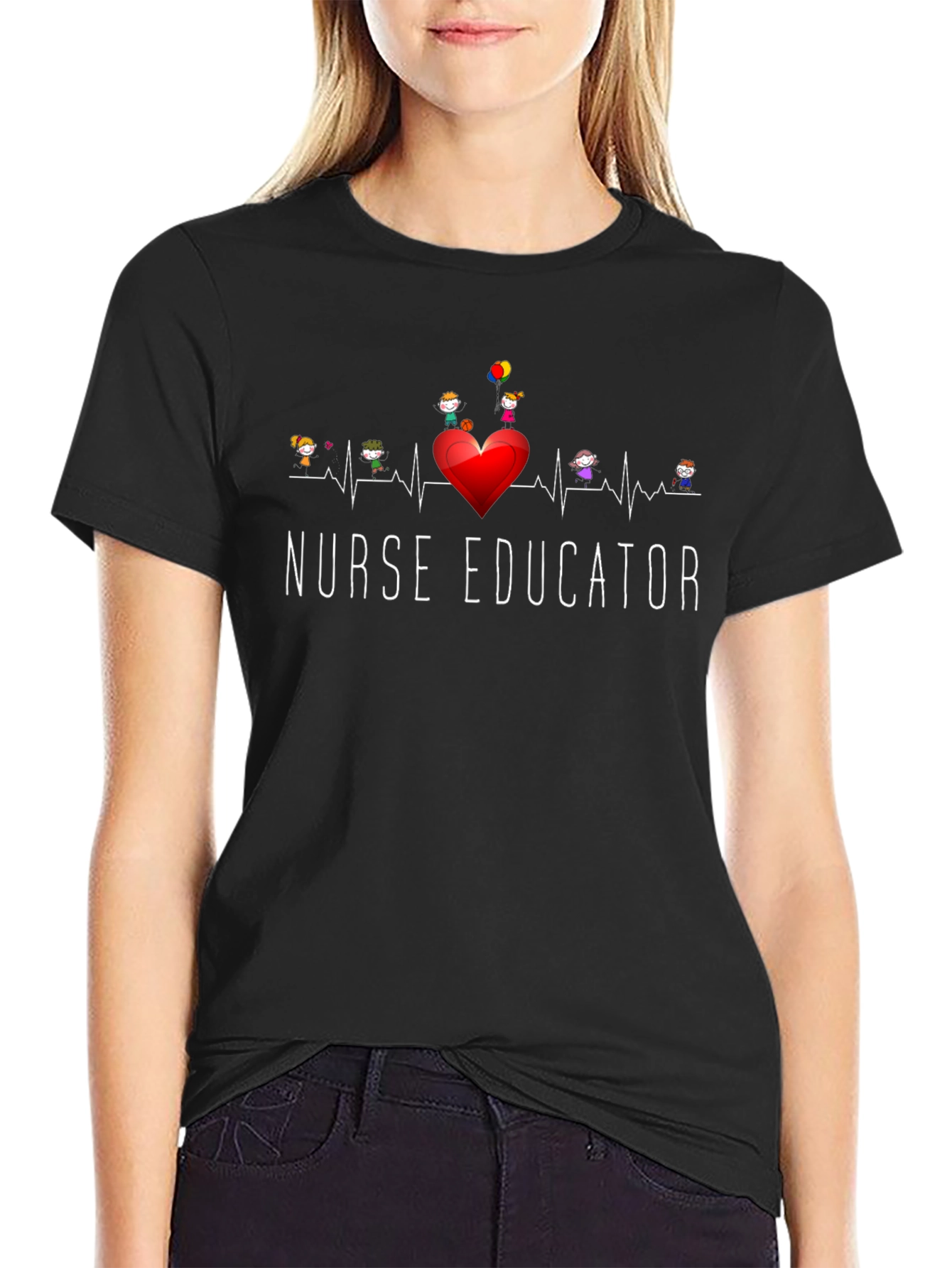 Nurse Educator Heartbeat T-Shirt