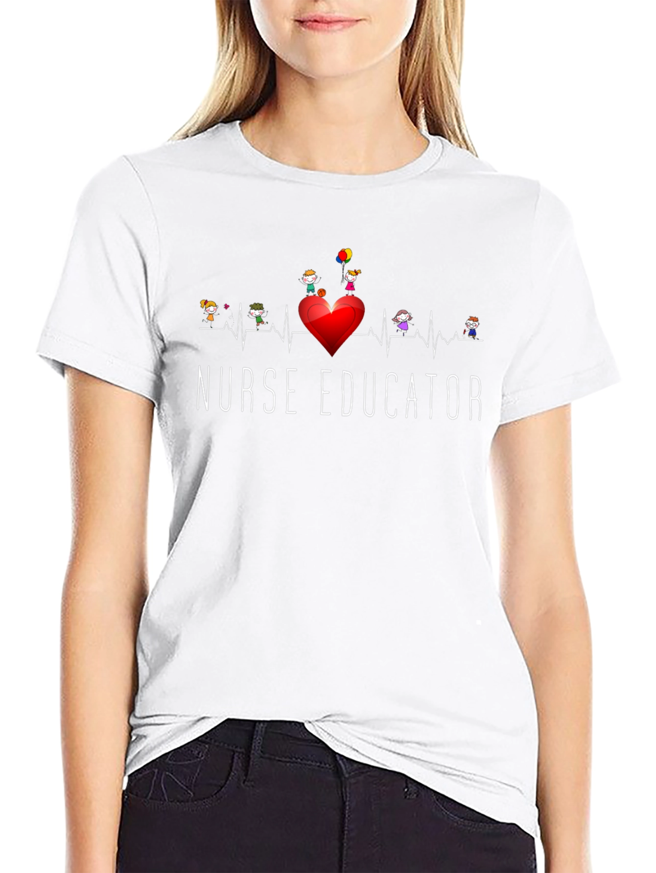 Nurse Educator Heartbeat T-Shirt