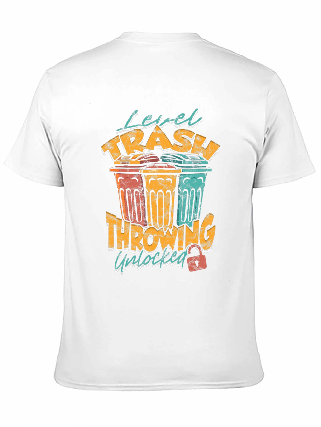 Level Trash Throwing Unlocked Mens Graphic Tee
