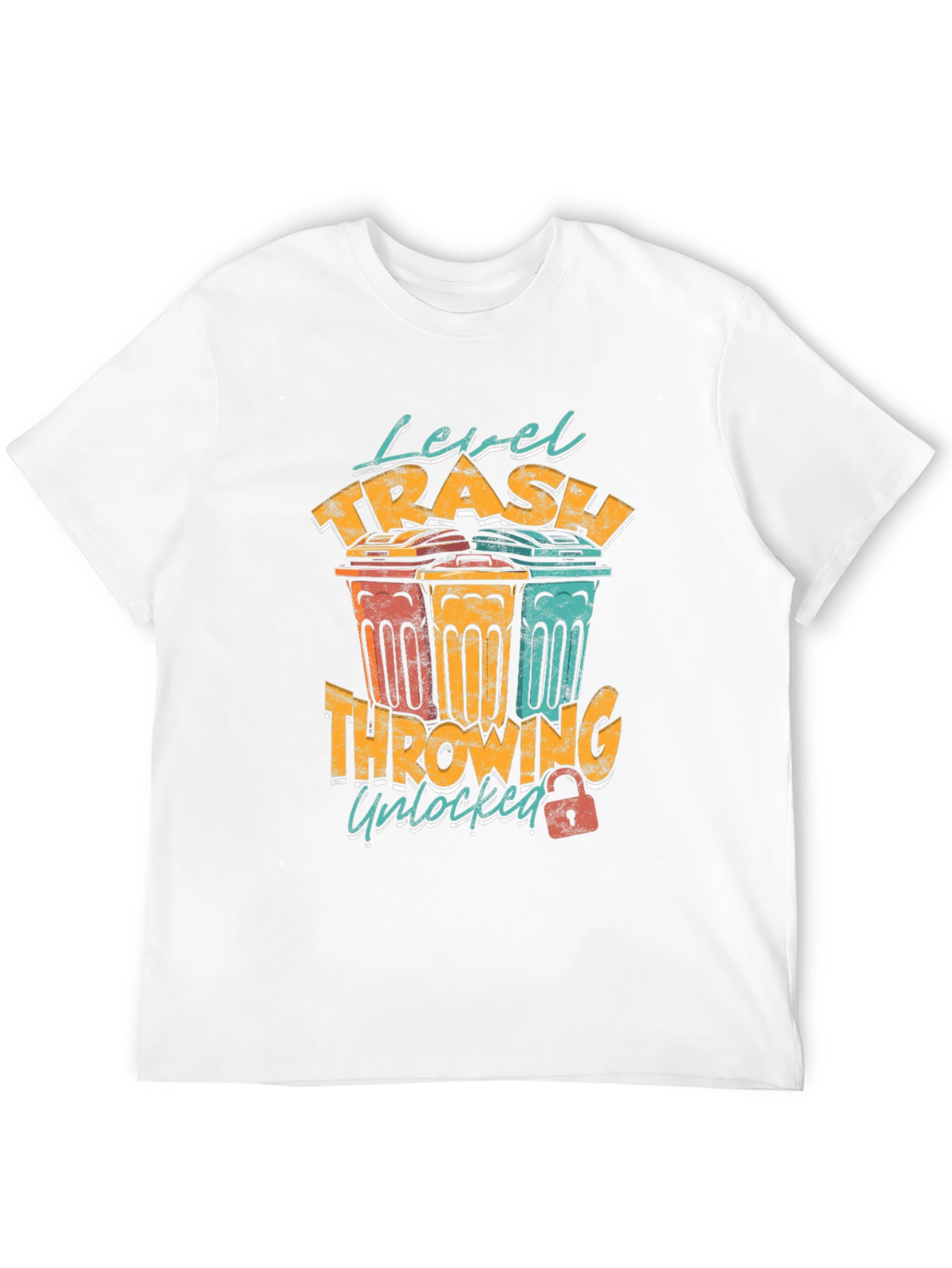 Level Trash Throwing Unlocked Mens Graphic Tee