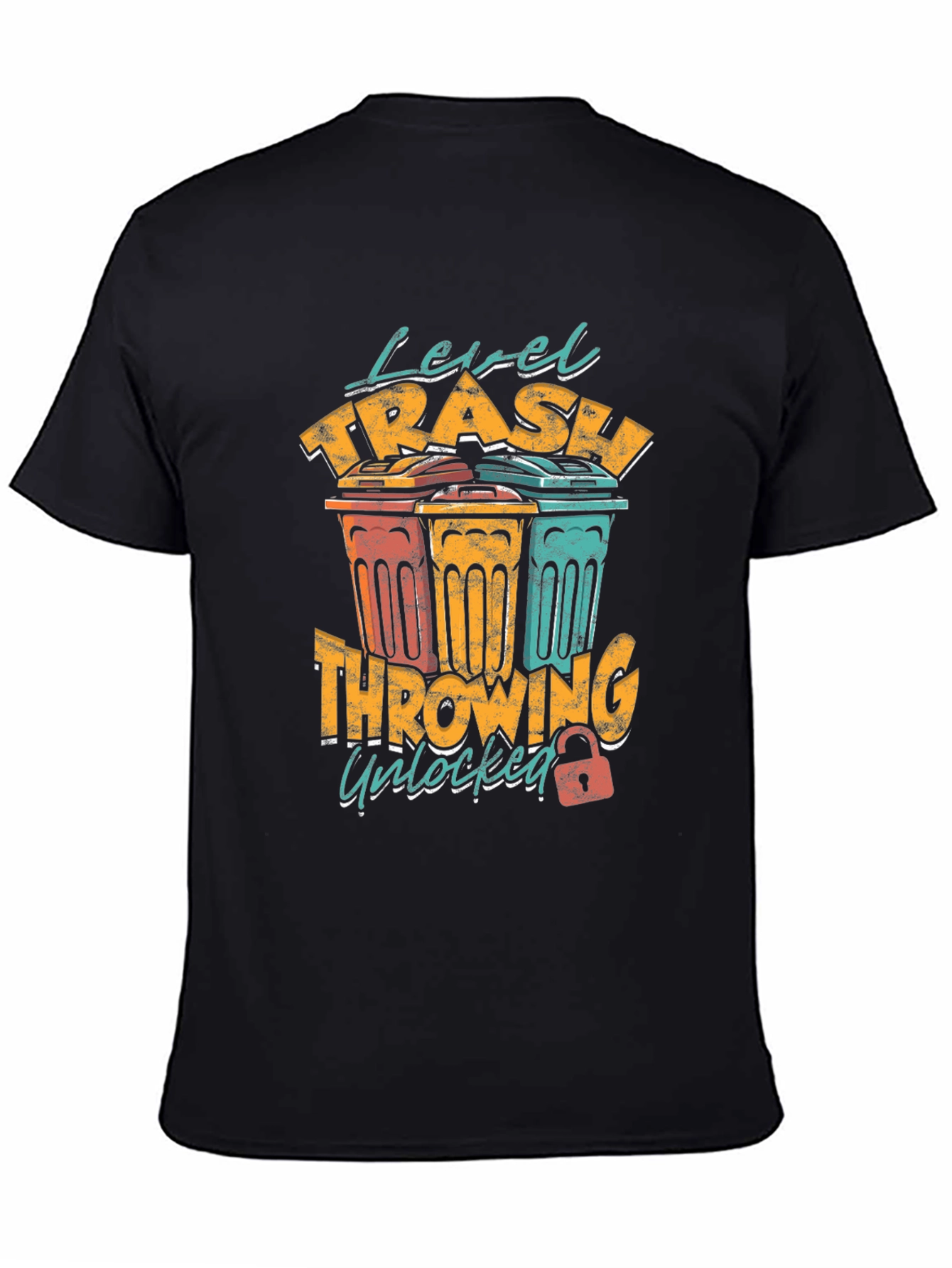 Level Trash Throwing Unlocked Mens Graphic Tee