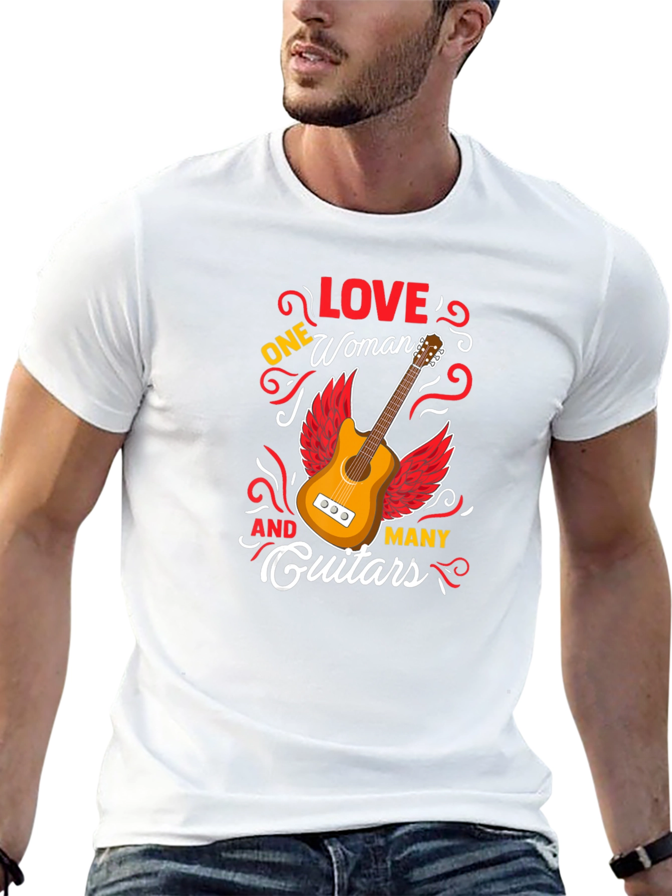 One Woman and Many Guitars T-Shirt