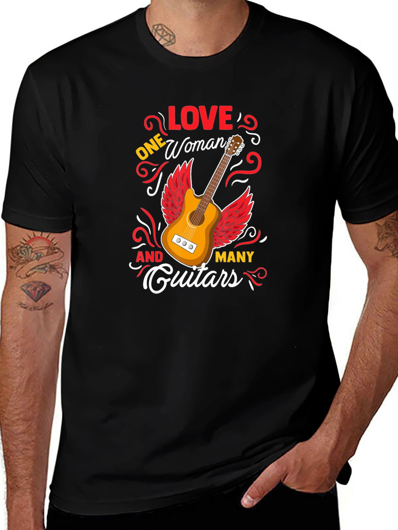 One Woman and Many Guitars T-Shirt