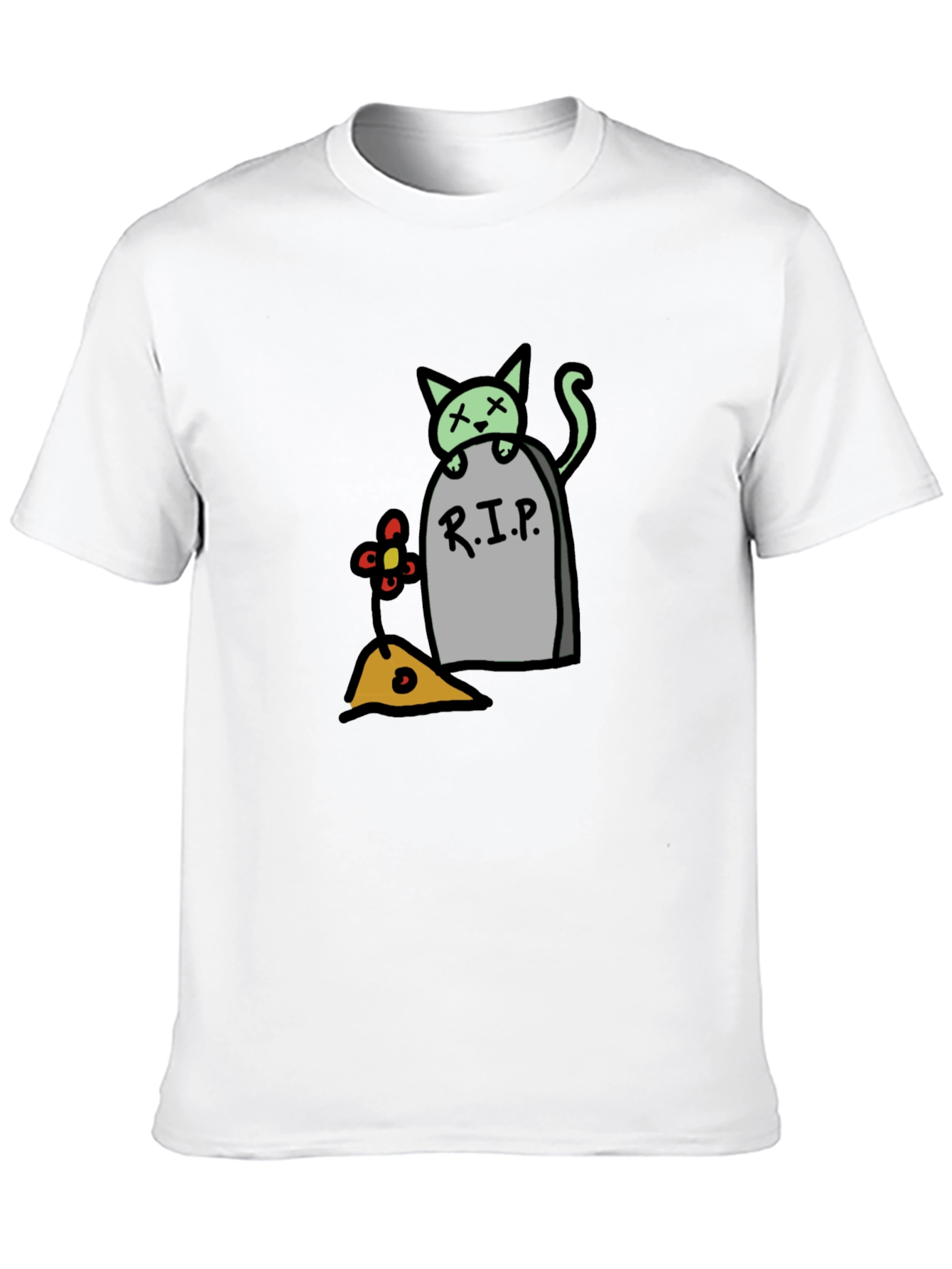 RIP Kitty T-Shirt - Unique Cat Tombstone Graphic Tee