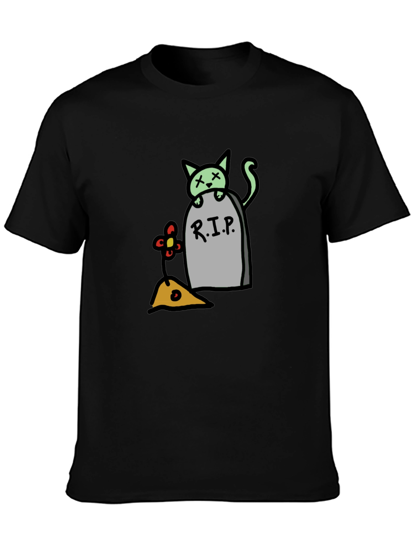 RIP Kitty T-Shirt - Unique Cat Tombstone Graphic Tee