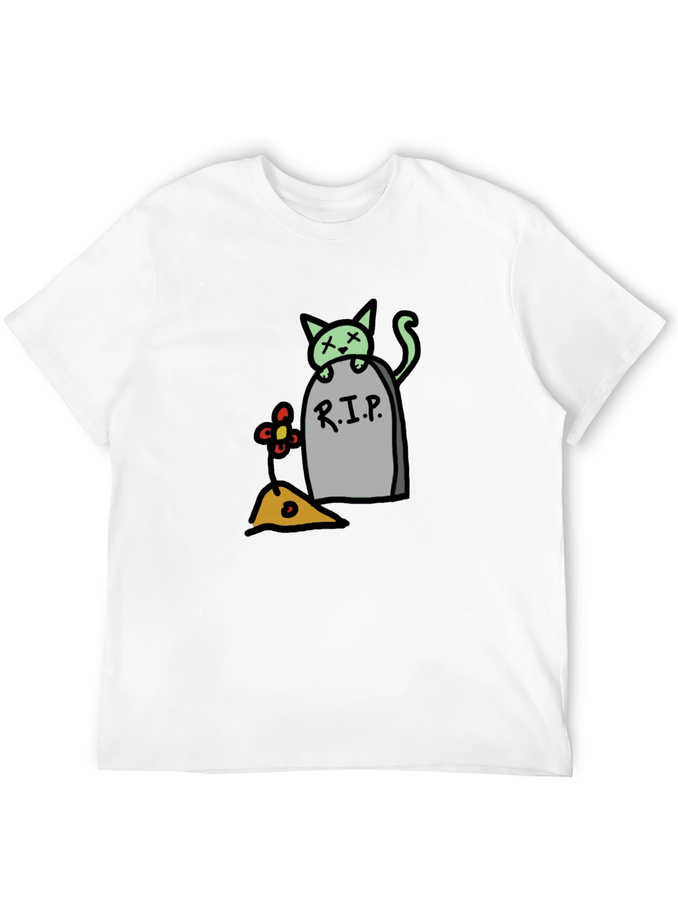 RIP Kitty T-Shirt - Unique Cat Tombstone Graphic Tee