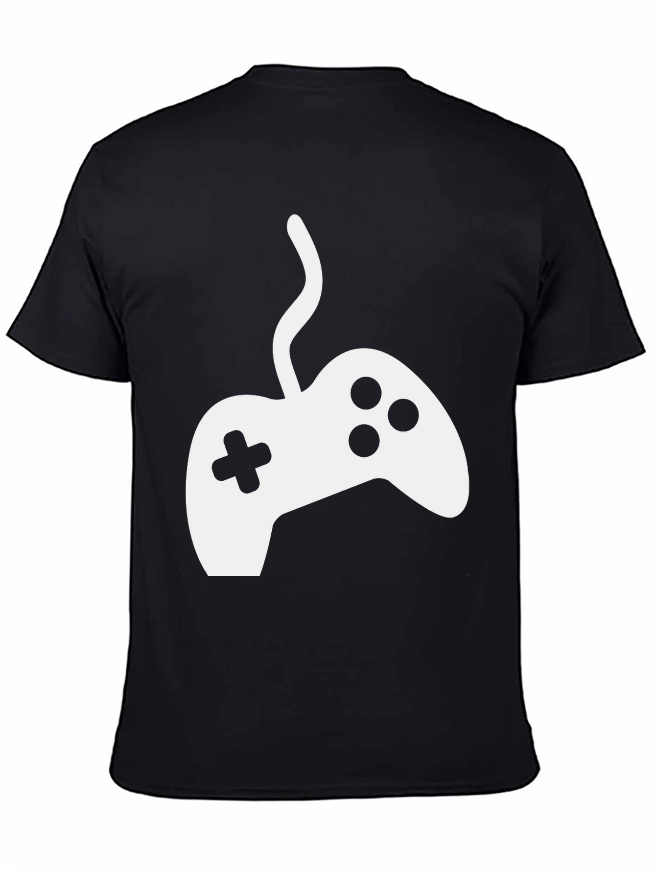 Gamer T-Shirt - White Controller Graphic Tee